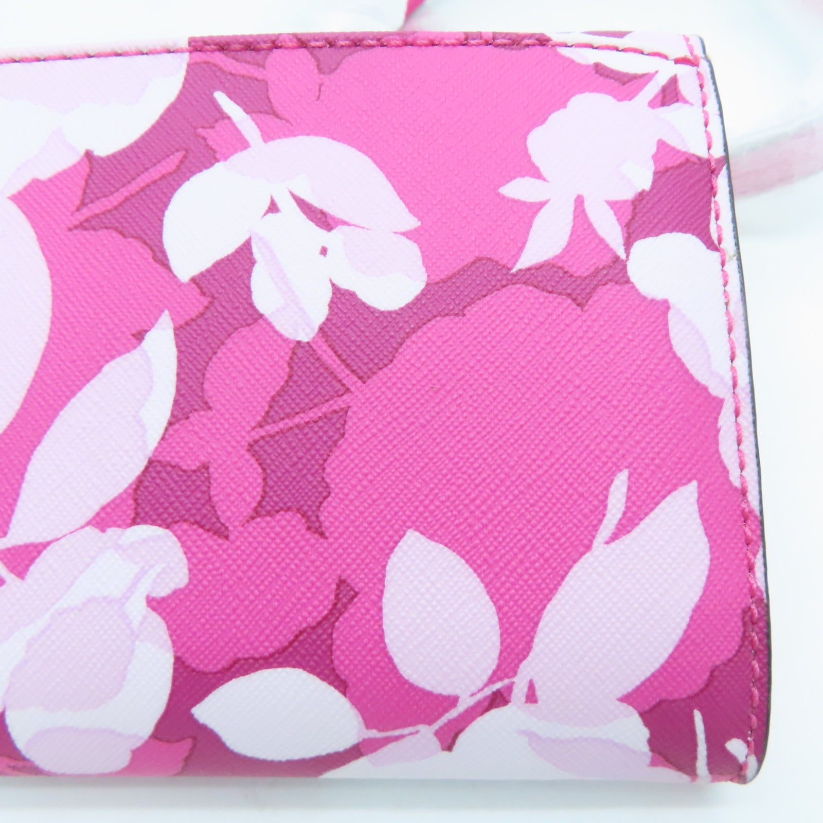 Michael Kors Leather Shoulder Bag Gold Buckle Pink