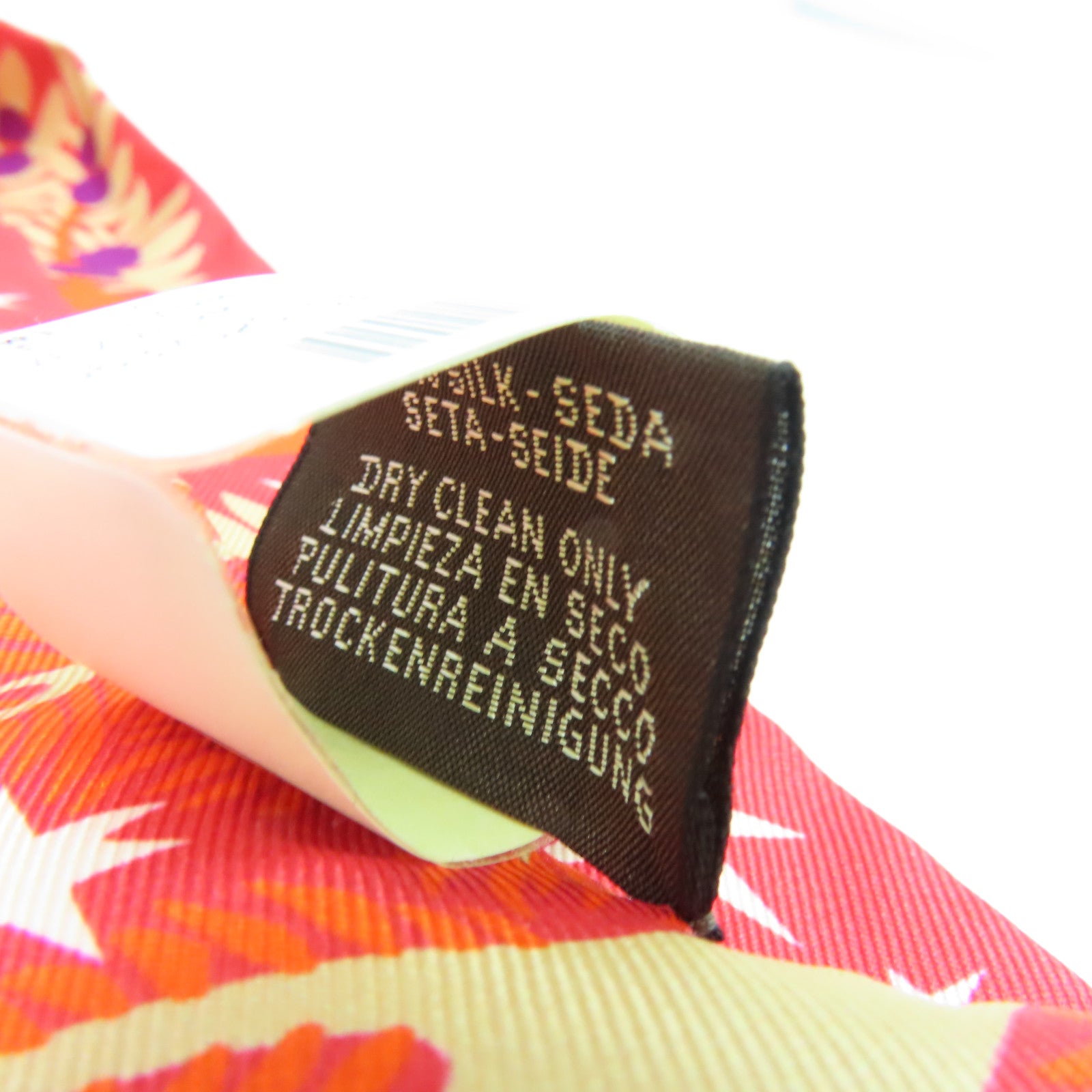 HERMES Silk Twilly Scarf Orange