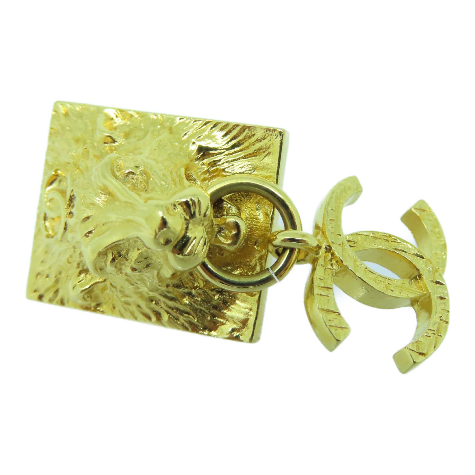 CHANEL 金属Earrings金扣耳环