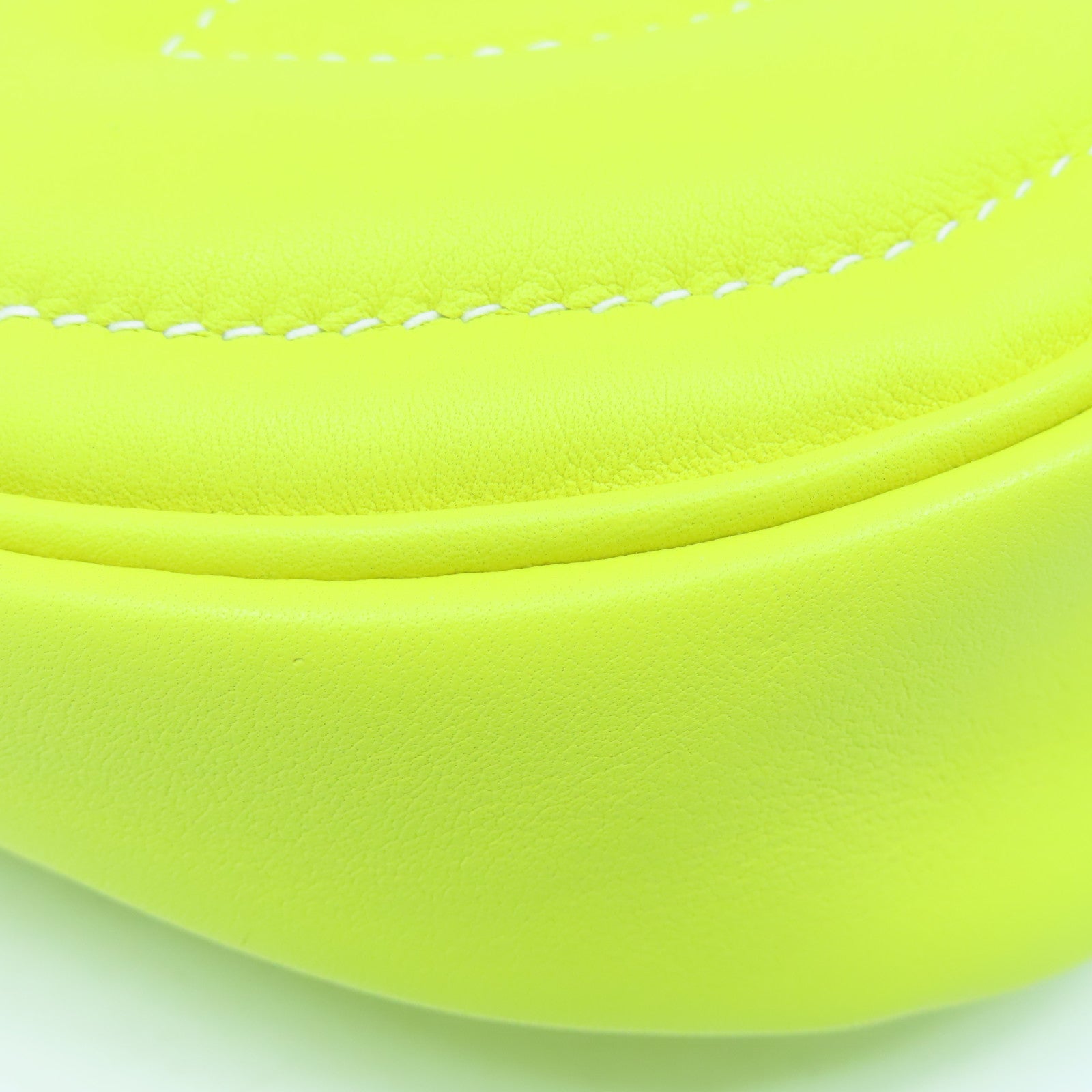 HERMES Swift皮革In The Loop銀扣肩背袋Lime黃色