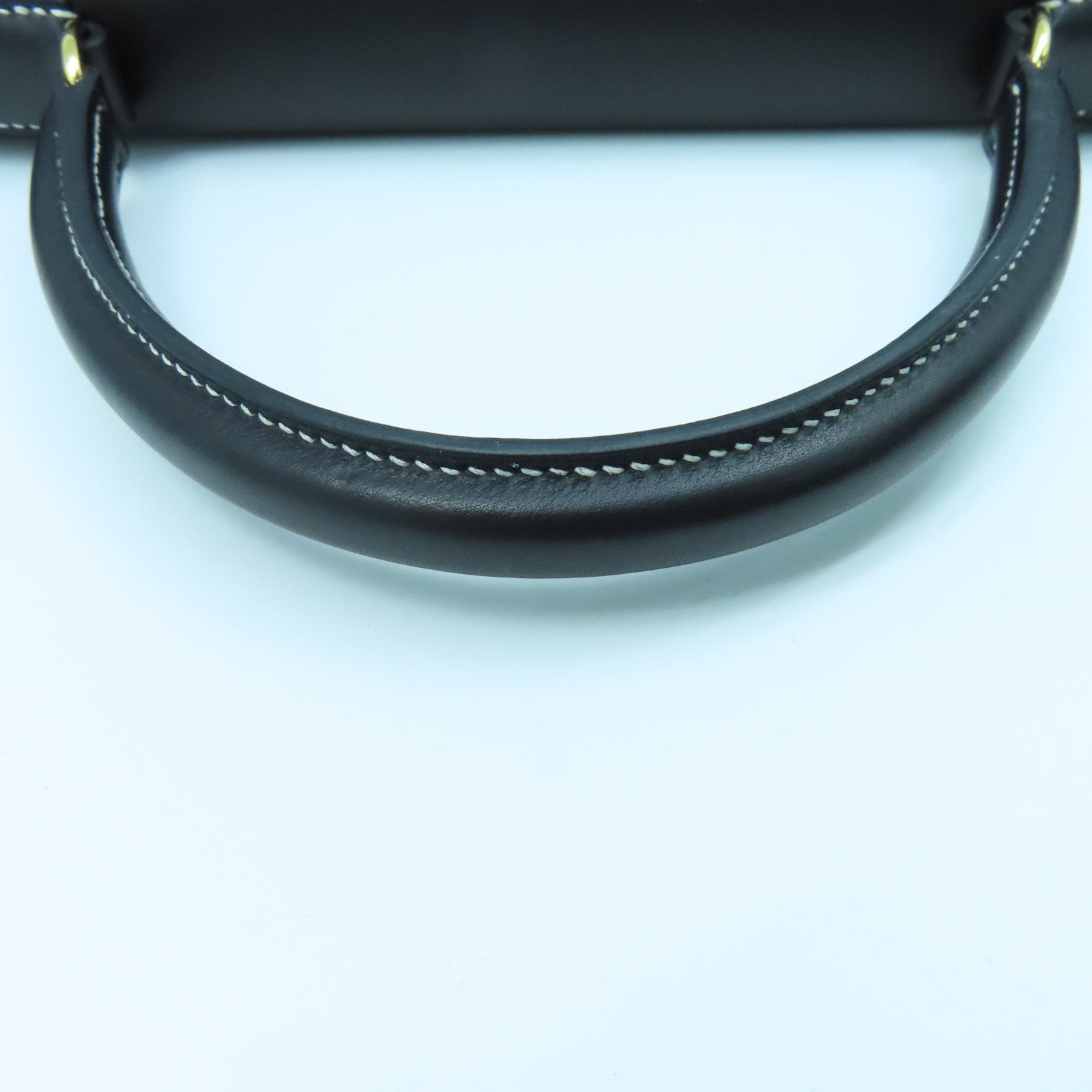 HERMES Swift皮革Kelly Flat 35金扣手挽袋黑色