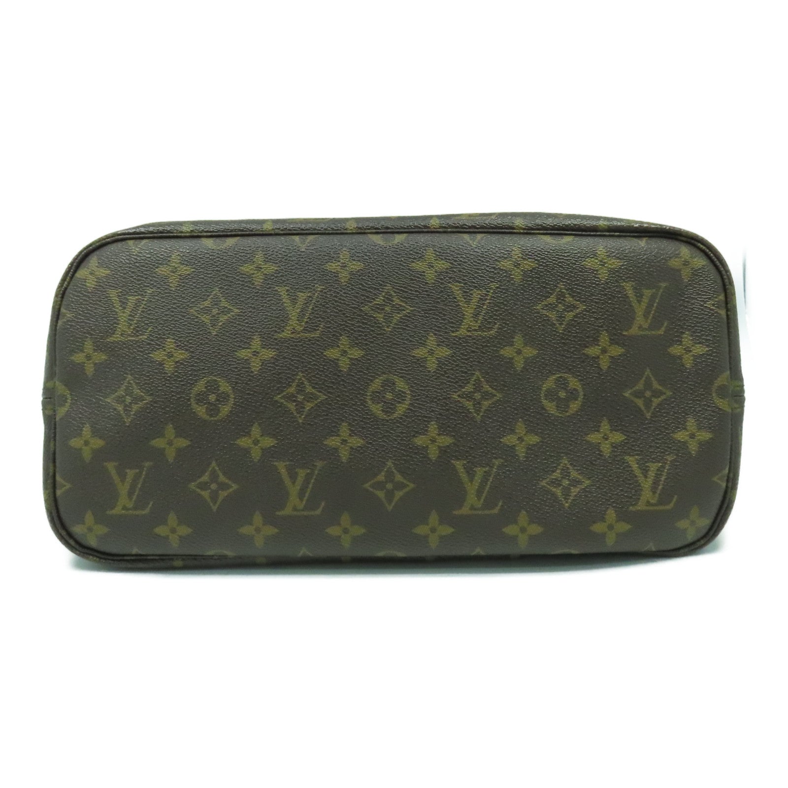 LOUIS VUITTON Monogram Neverfull MM金扣肩背袋啡色