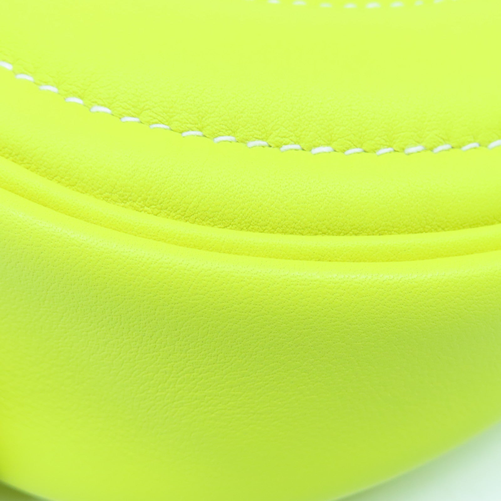 HERMES Swift皮革In The Loop銀扣肩背袋Lime黃色