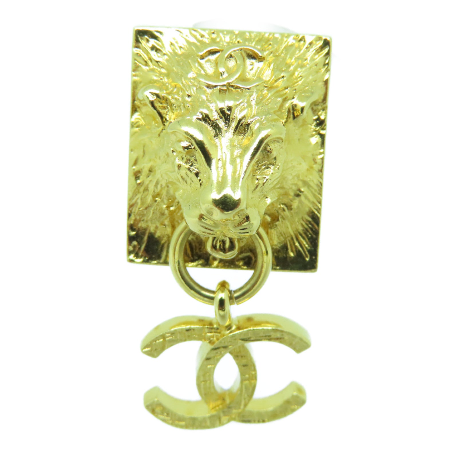 CHANEL 金属Earrings金扣耳环