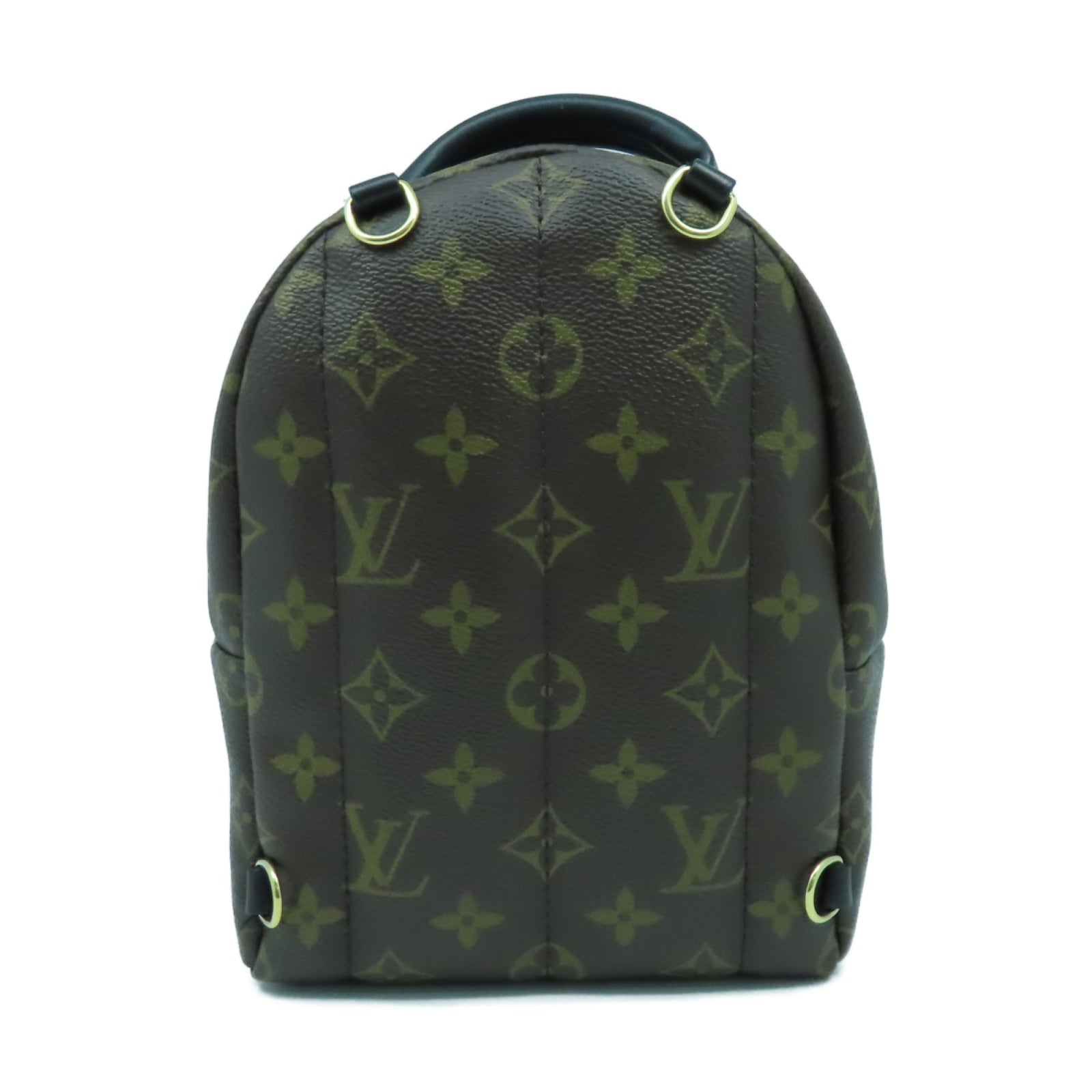 LOUIS VUITTON Monogram Palm Springs Mini金扣背包啡色