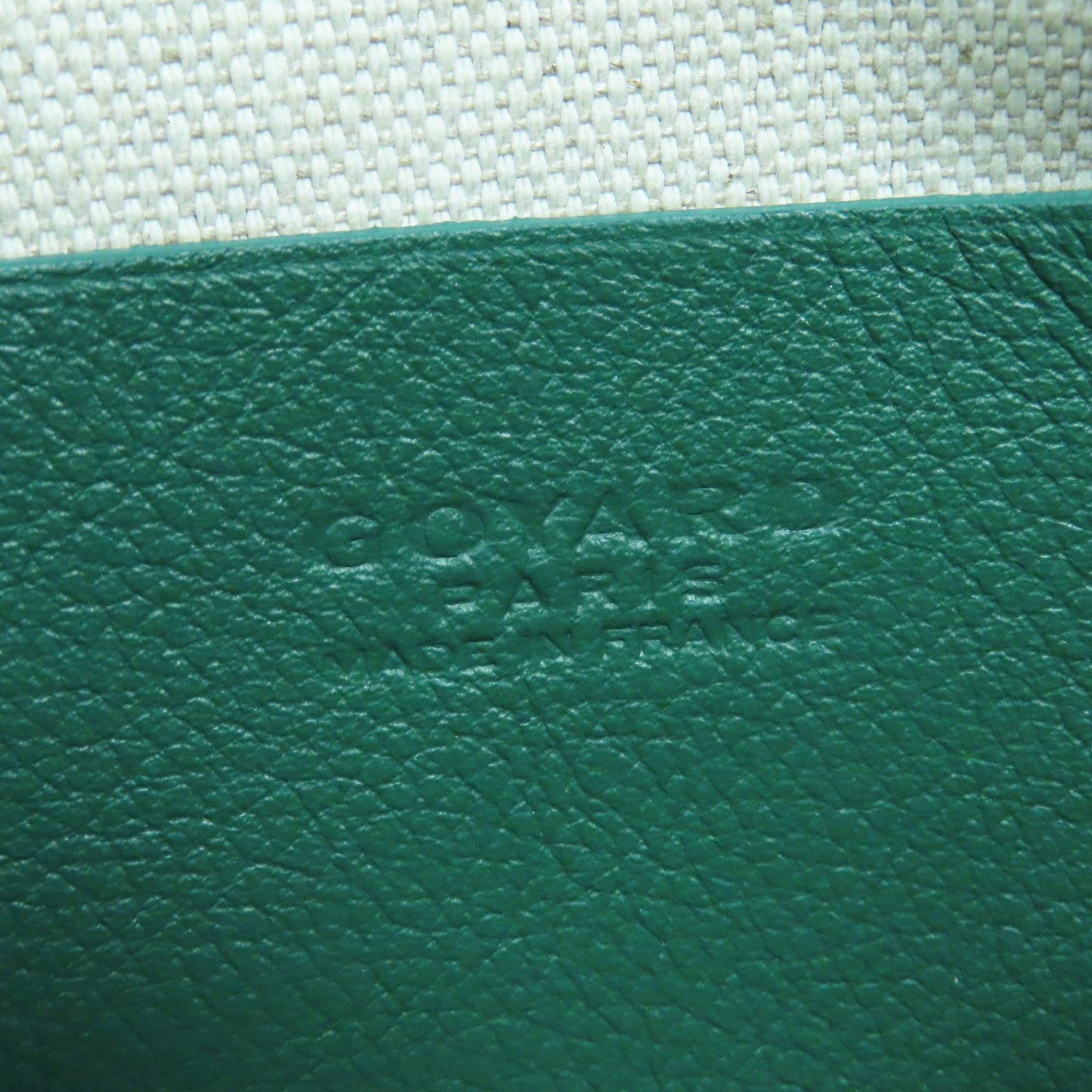 GOYARD 塗層帆布Shoulder Bag銀扣肩背袋綠色