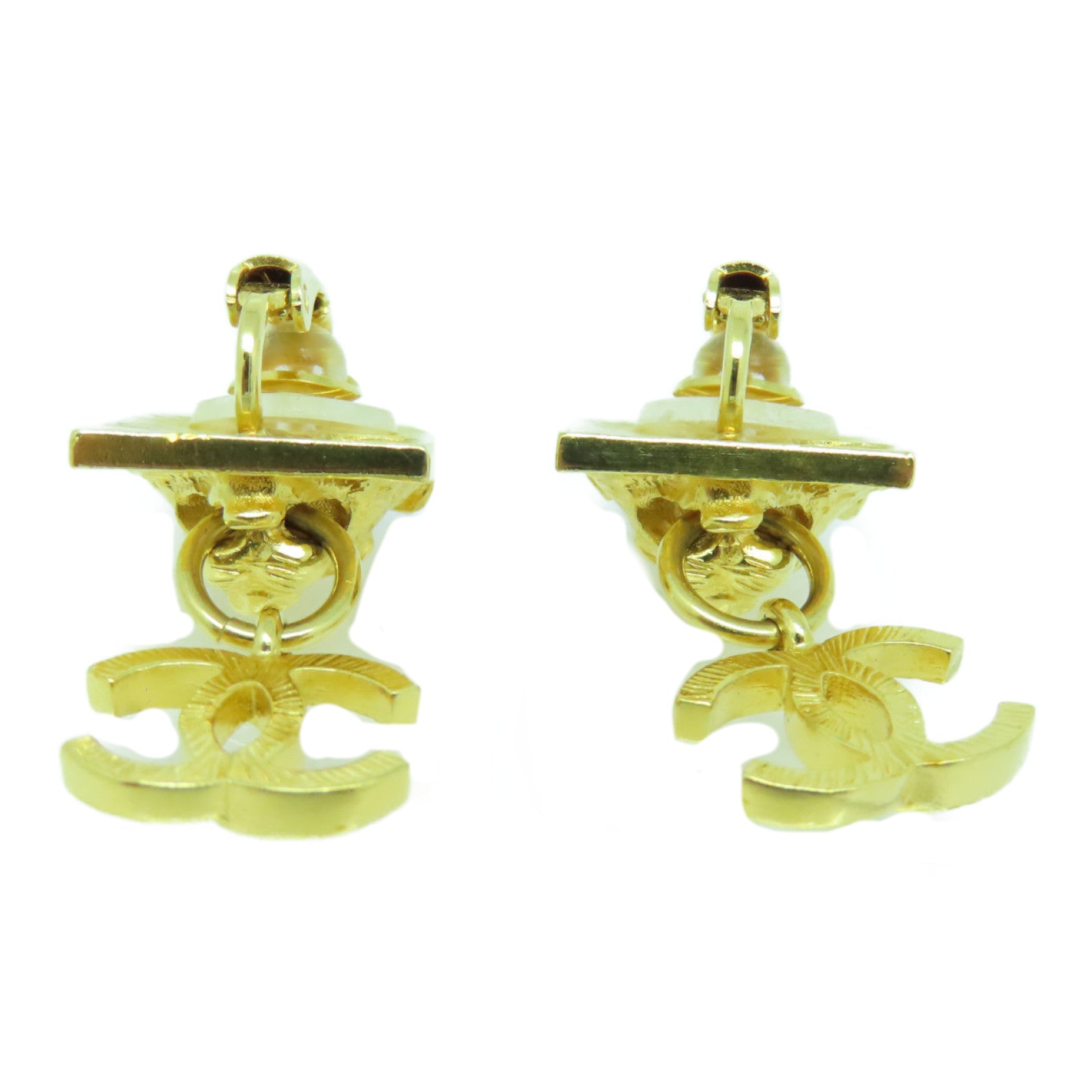 CHANEL 金属Earrings金扣耳环