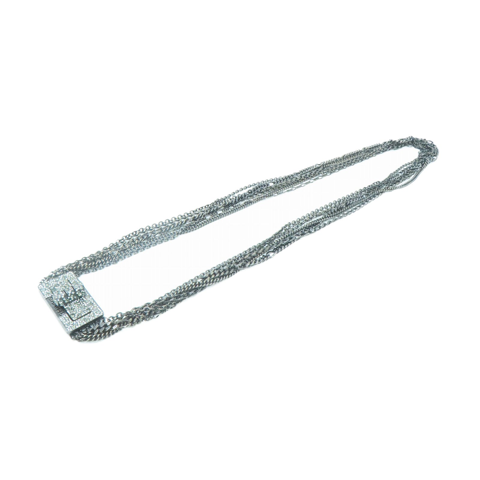 CHANEL 水晶/金属2.55 Chain Belt链带银色