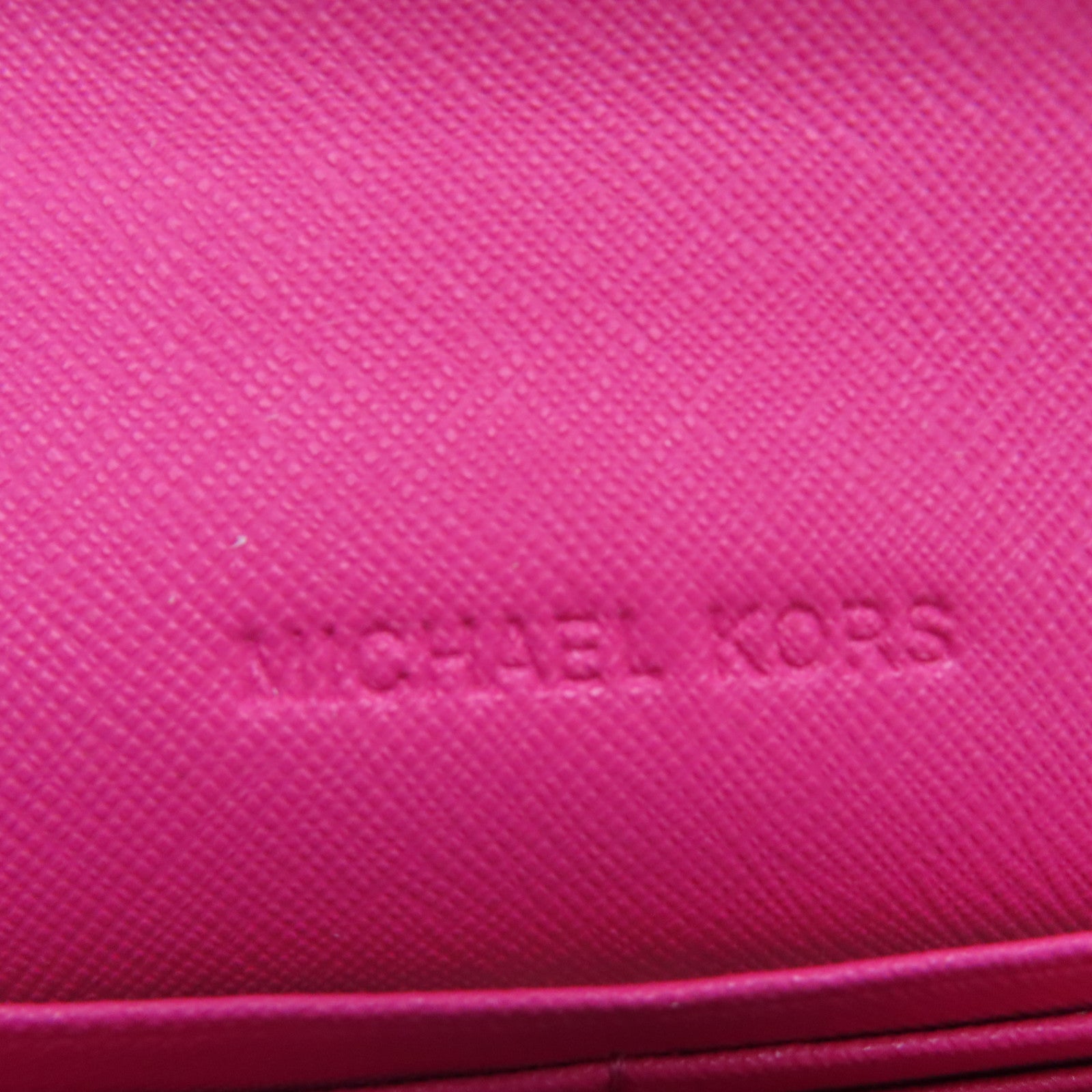 Michael Kors Leather Shoulder Bag Gold Buckle Pink