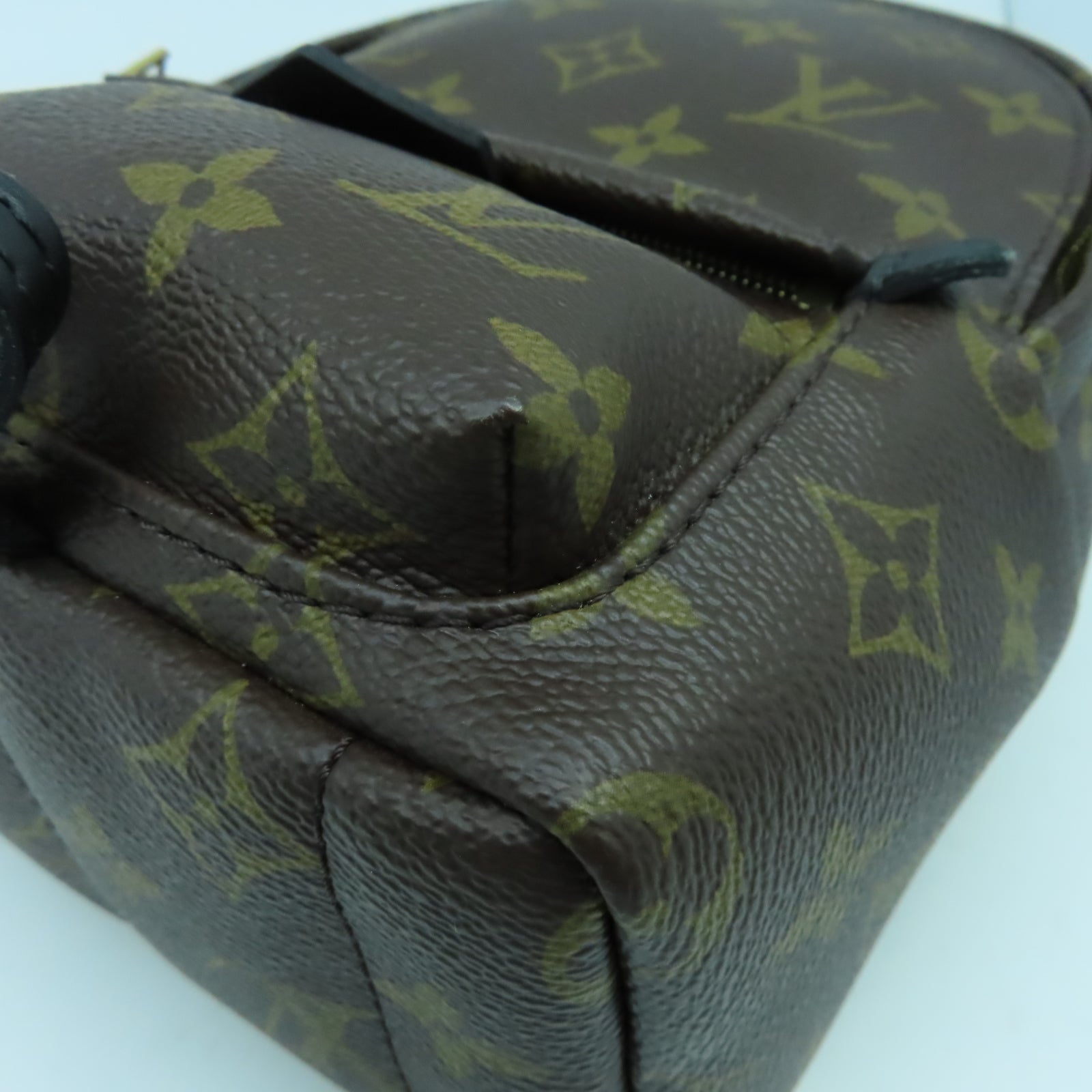 LOUIS VUITTON Monogram Palm Springs Mini金扣背包啡色