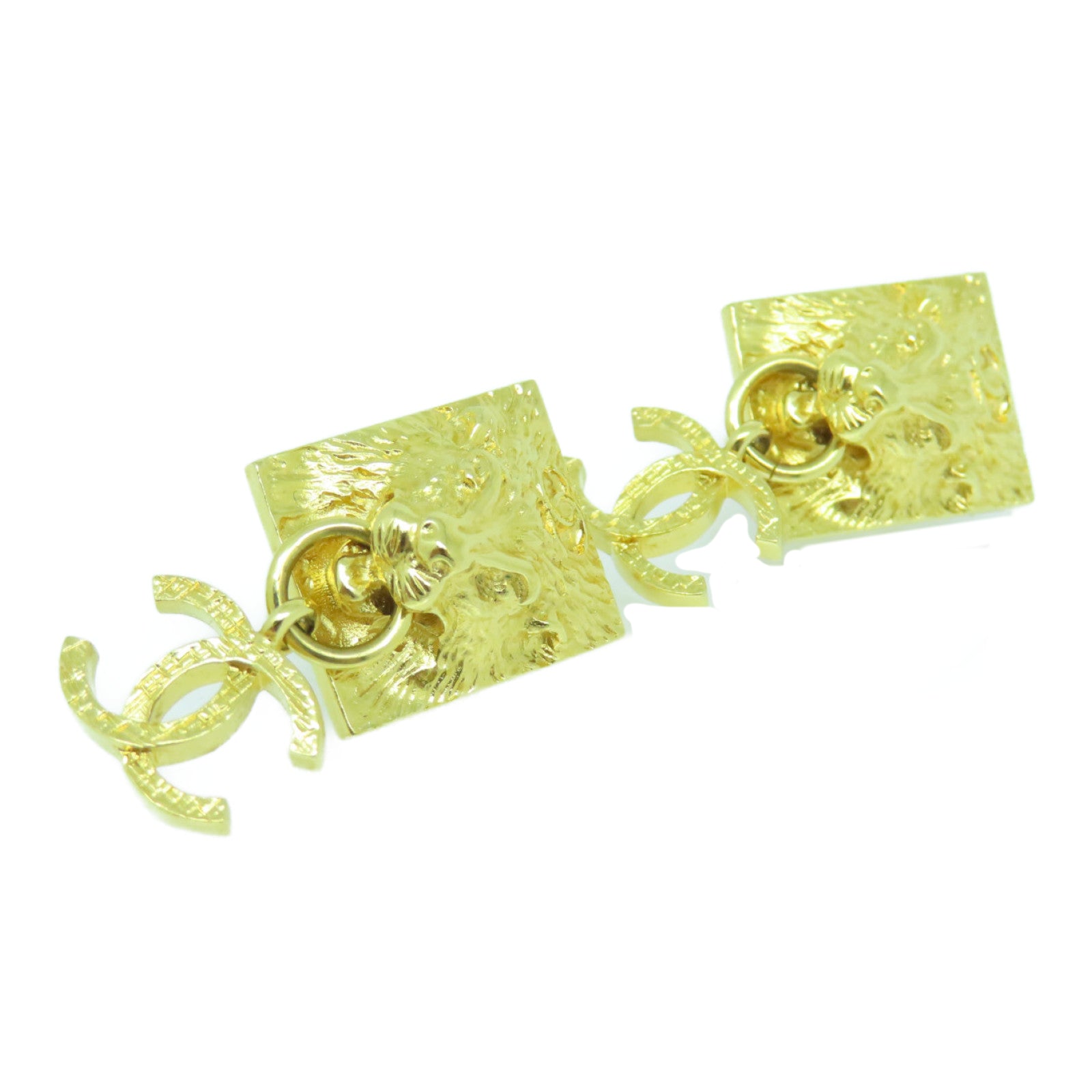 CHANEL 金属Earrings金扣耳环