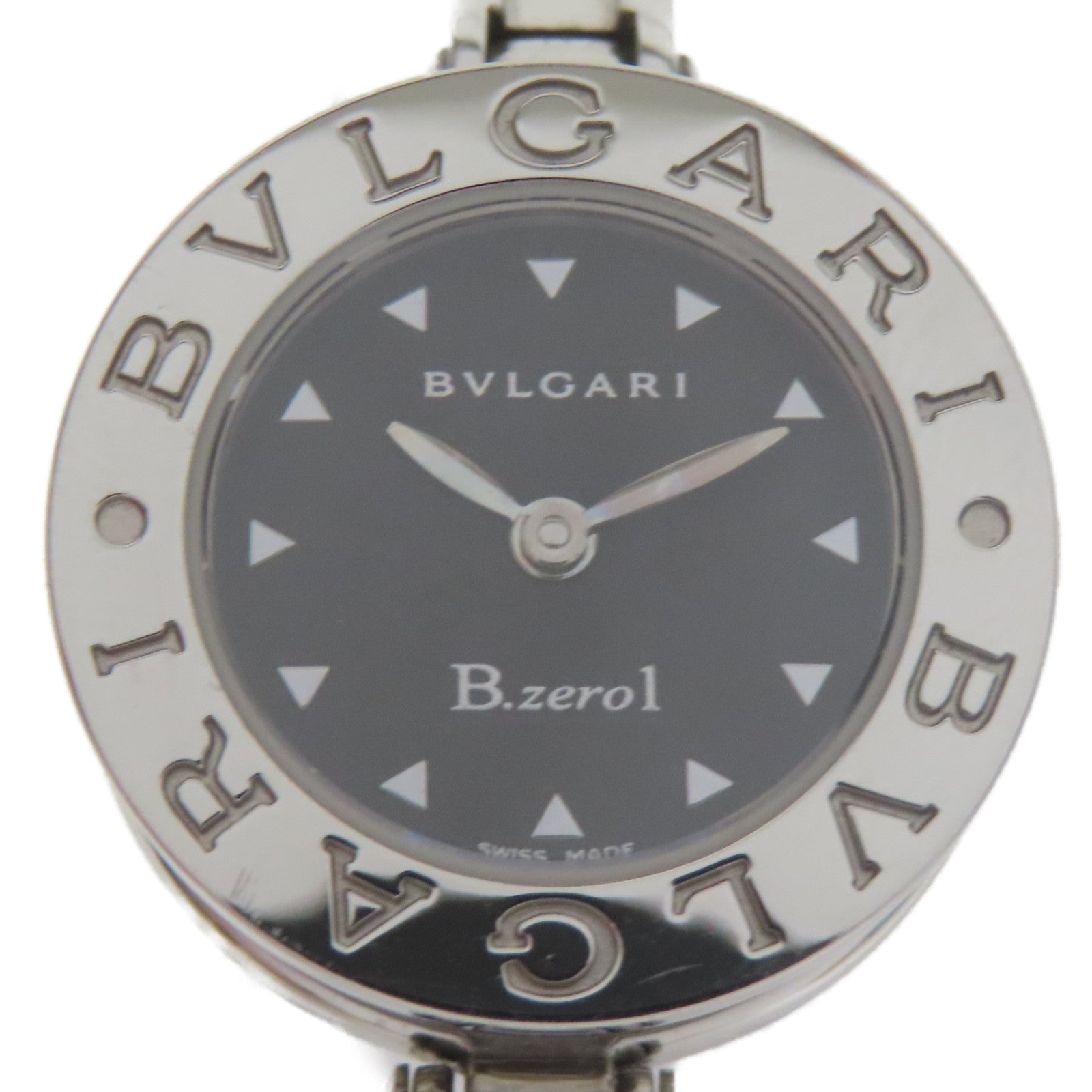 BVLGARI 不鏽鋼B-zero1手錶黑色#16.25cm