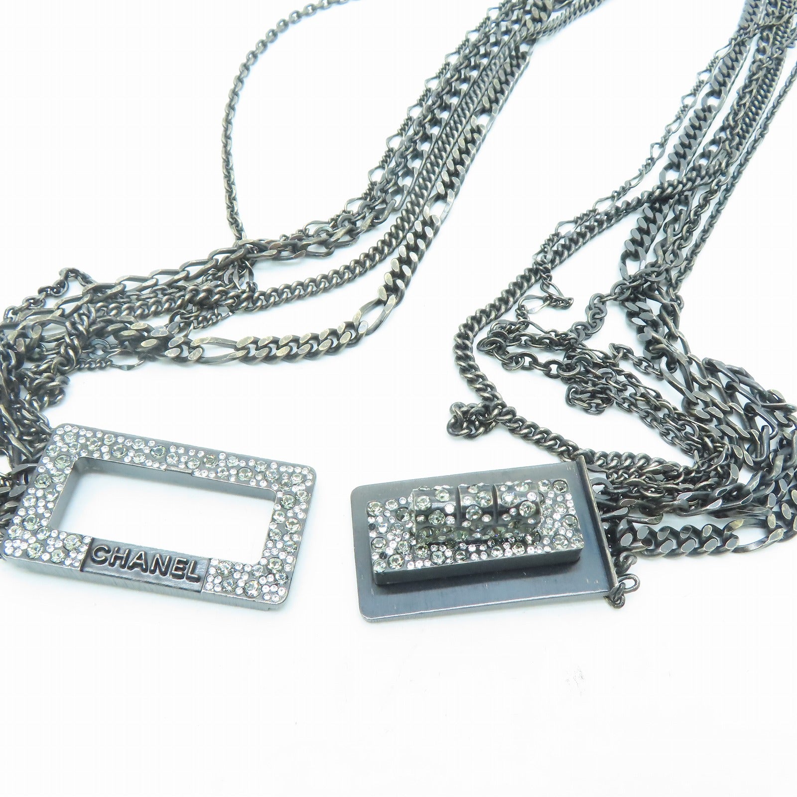 CHANEL 水晶/金属2.55 Chain Belt链带银色