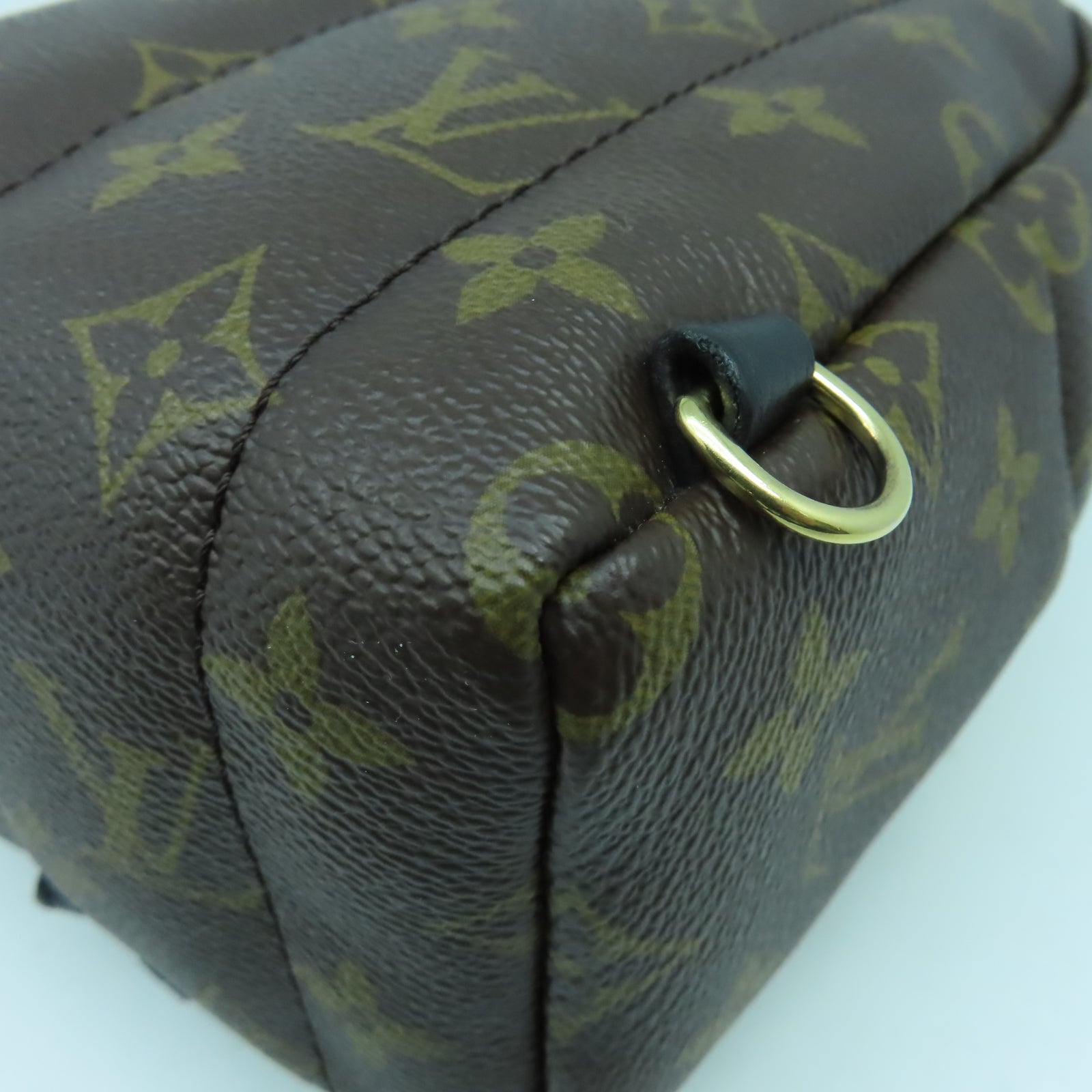 LOUIS VUITTON Monogram Palm Springs Mini金扣背包啡色
