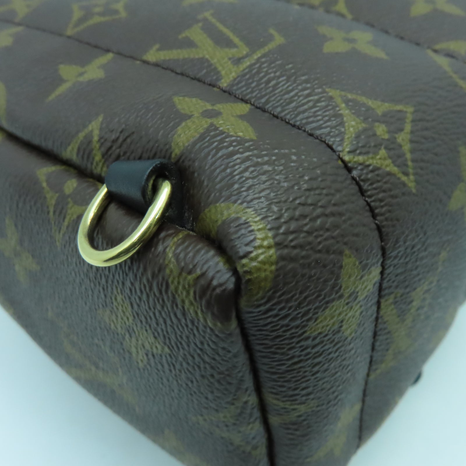 LOUIS VUITTON Monogram Palm Springs Mini金扣背包啡色