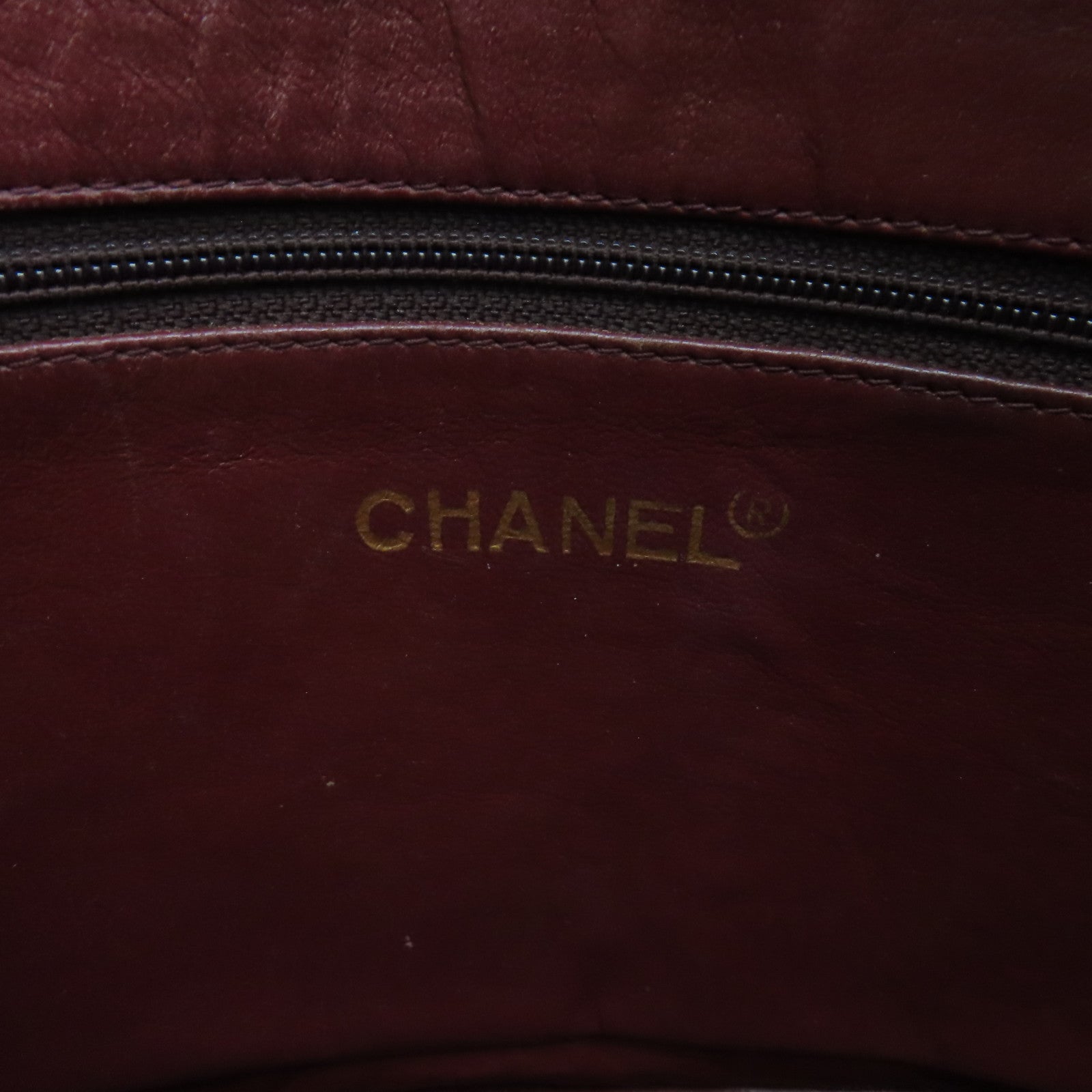 CHANEL 菱格牛皮皮革Chain Shoulder Bag金扣链带肩背袋黑色