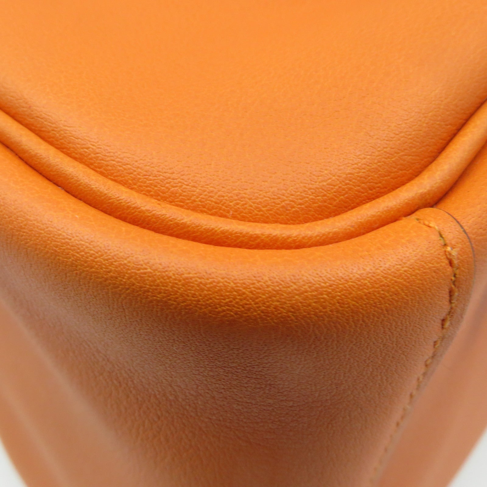 HERMES 【激減優惠】Swift皮革Lindy 30 Shoulder Bag銀扣肩背袋Orange橙色