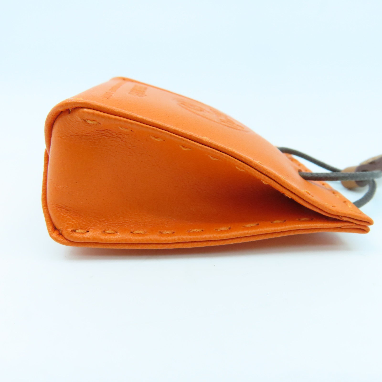 HERMES Milo皮革/Swift皮革Orange Bag Charm掛飾橙色