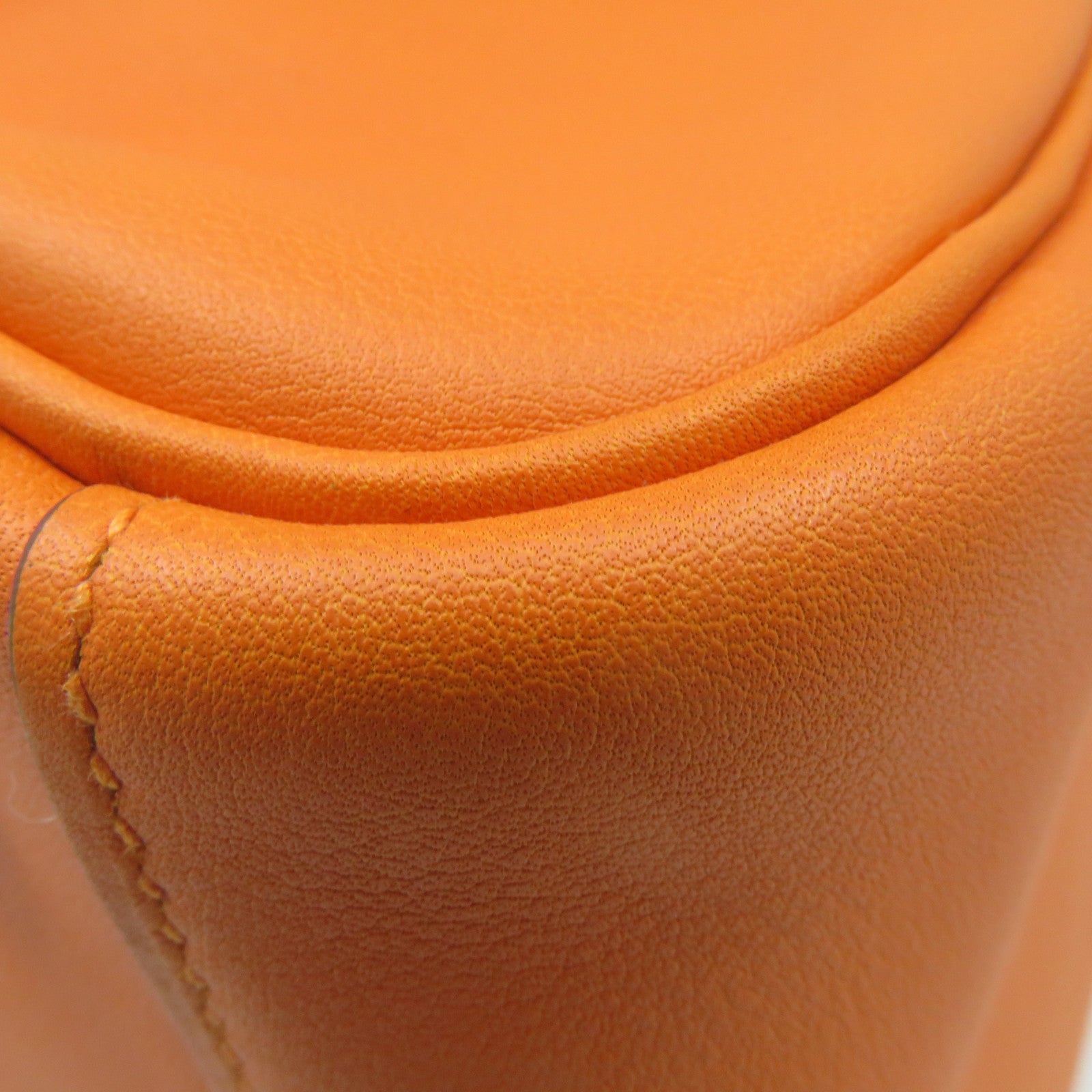 HERMES 【激減優惠】Swift皮革Lindy 30 Shoulder Bag銀扣肩背袋Orange橙色