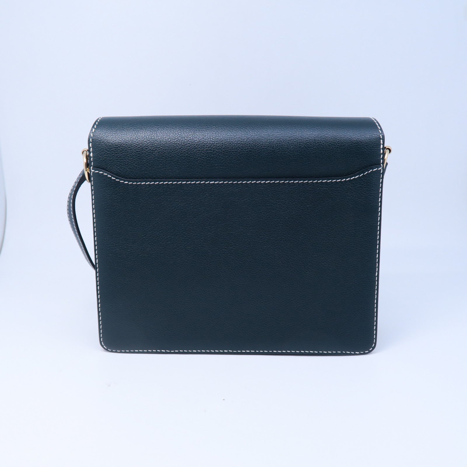 HERMES Evercolour皮革Roulis 23金扣肩背袋綠色
