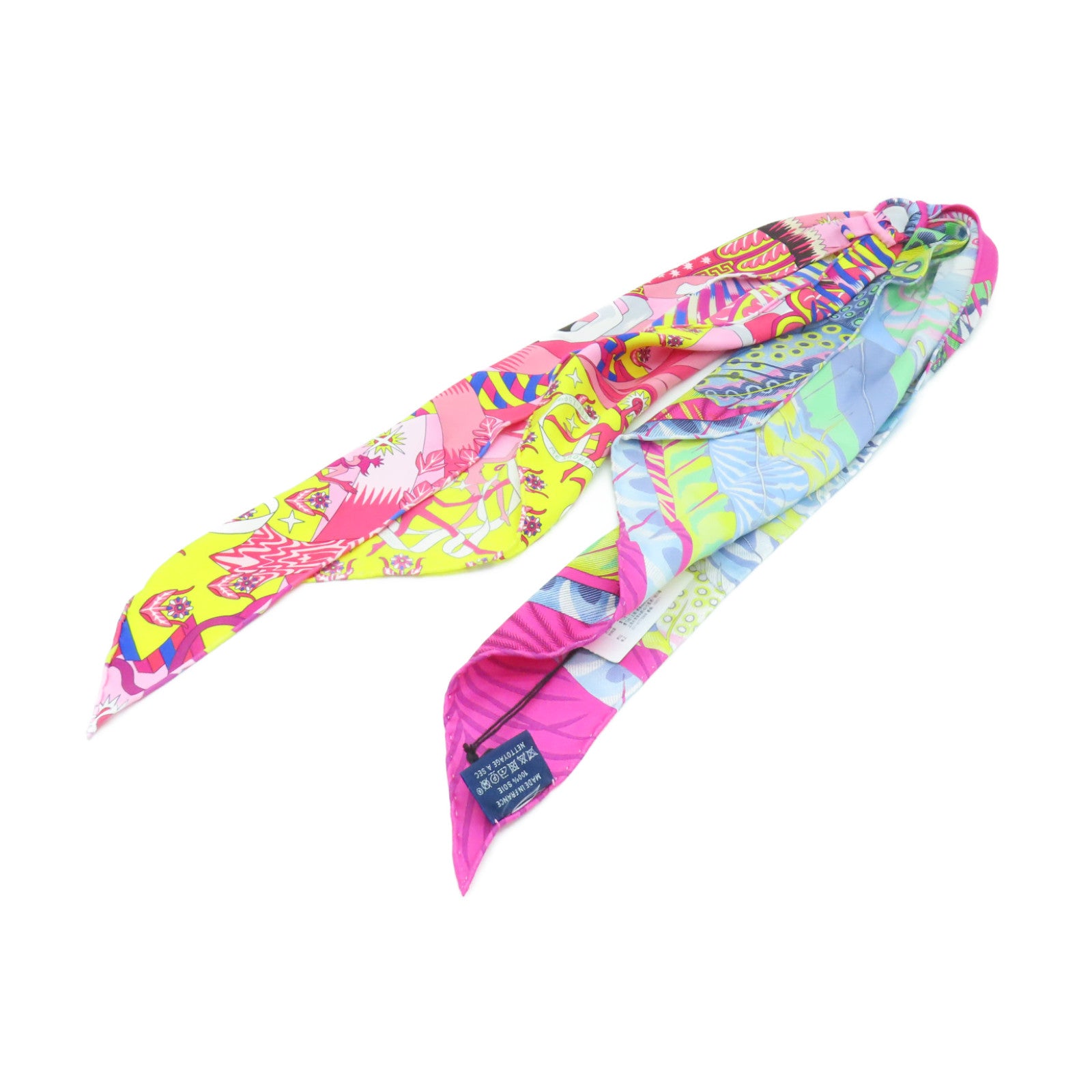 HERMES 【激減優惠】絲質Scarf絲巾粉紅色彩色