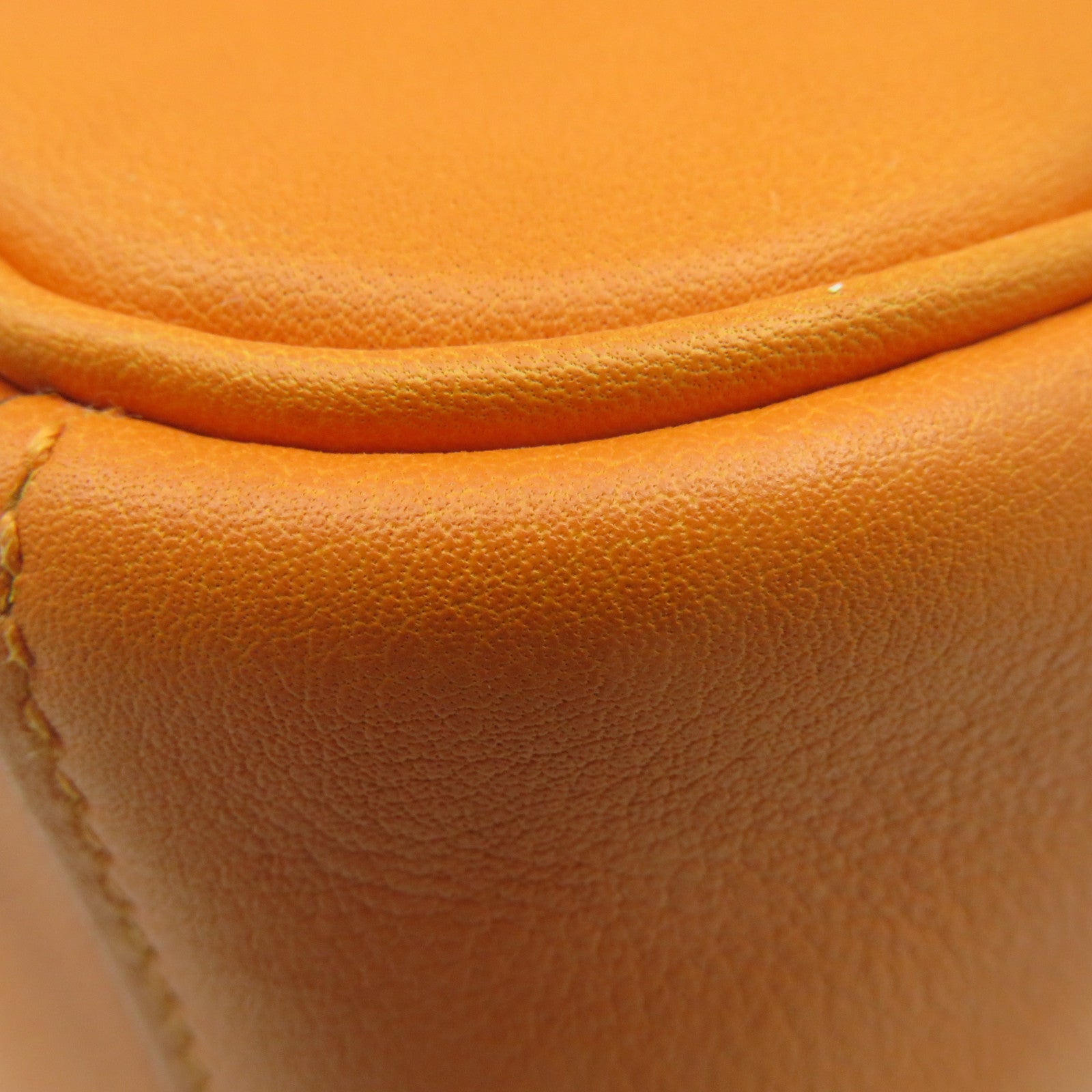 HERMES 【激減優惠】Swift皮革Lindy 30 Shoulder Bag銀扣肩背袋Orange橙色
