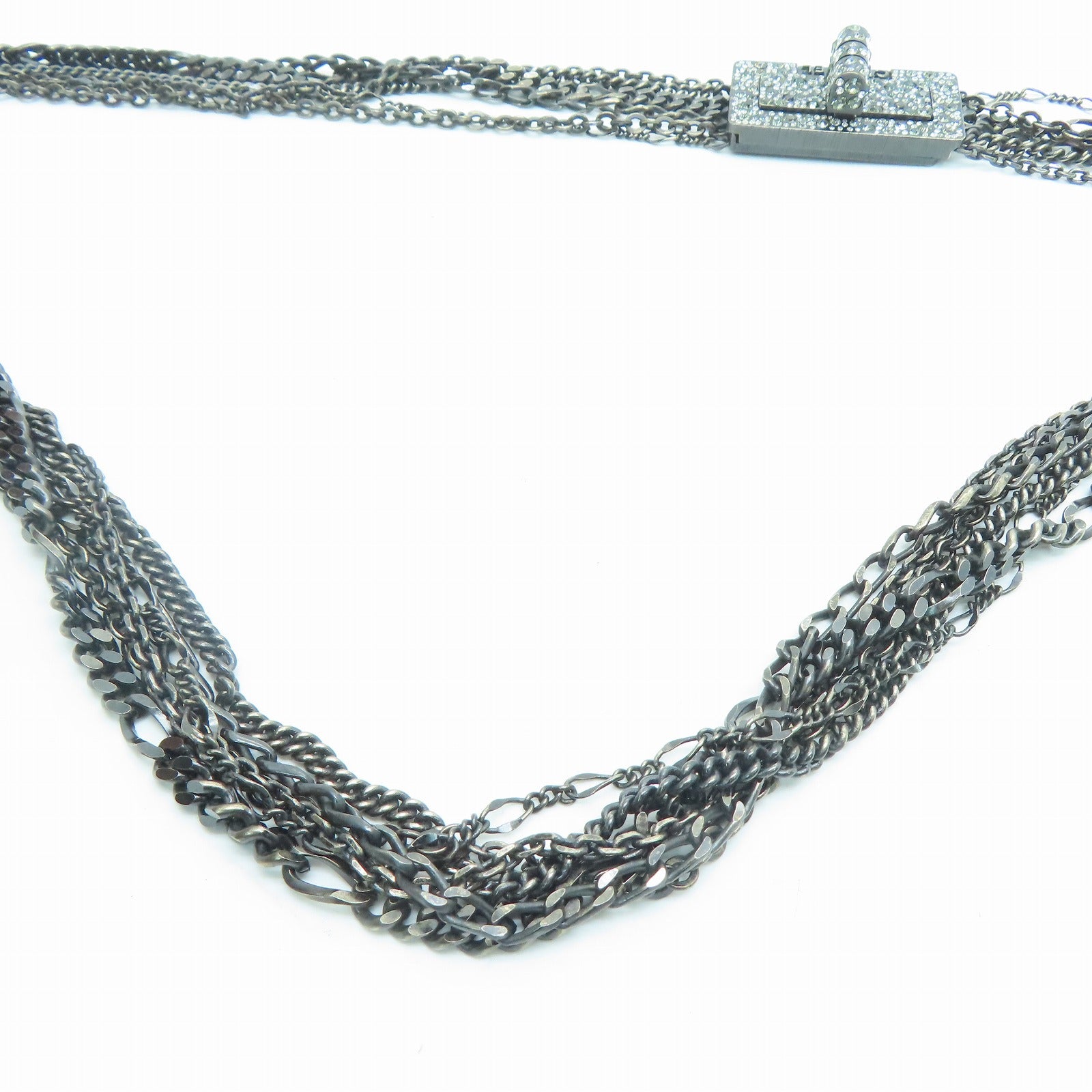 CHANEL 水晶/金属2.55 Chain Belt链带银色