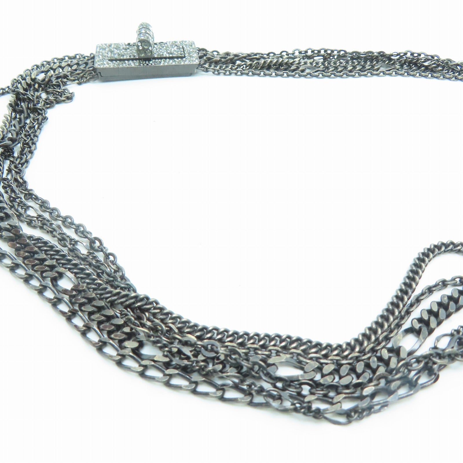 CHANEL 水晶/金属2.55 Chain Belt链带银色