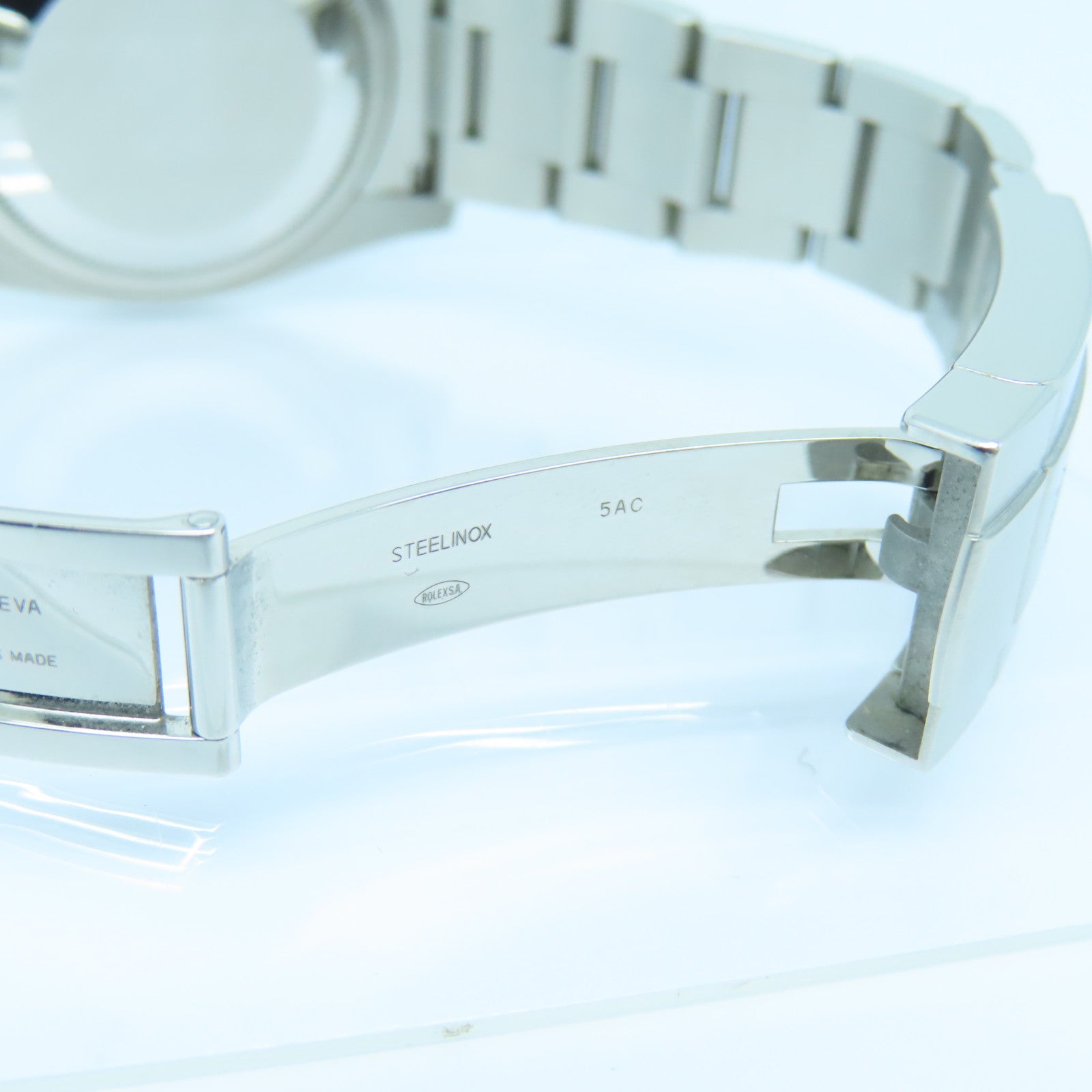 ROLEX Oyster Perpetual不鏽鋼手錶自動機芯黒色