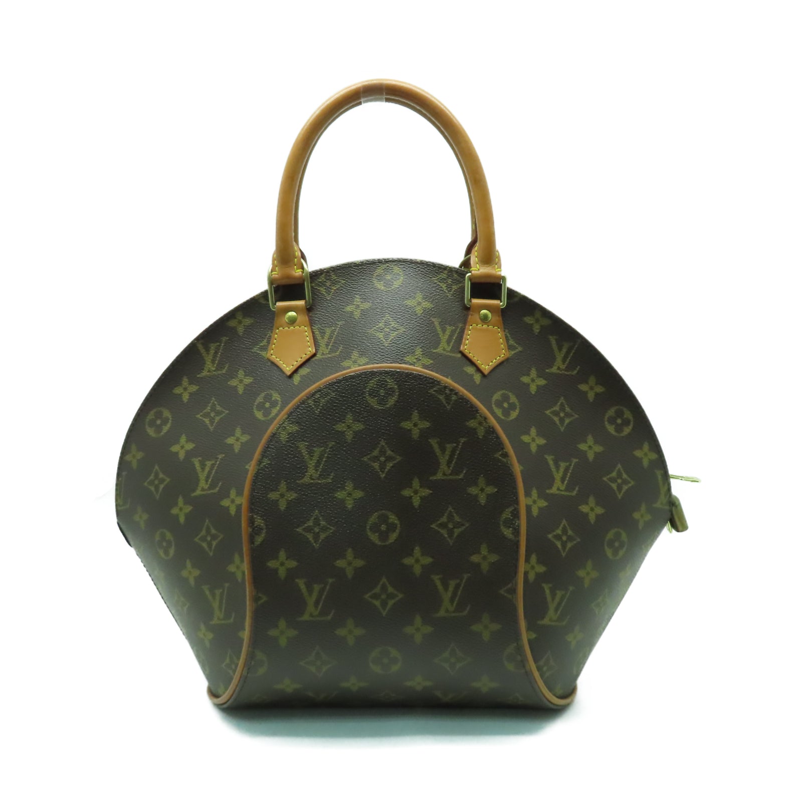 LOUIS VUITTON Monogram Elipse MM金扣手挽袋啡色