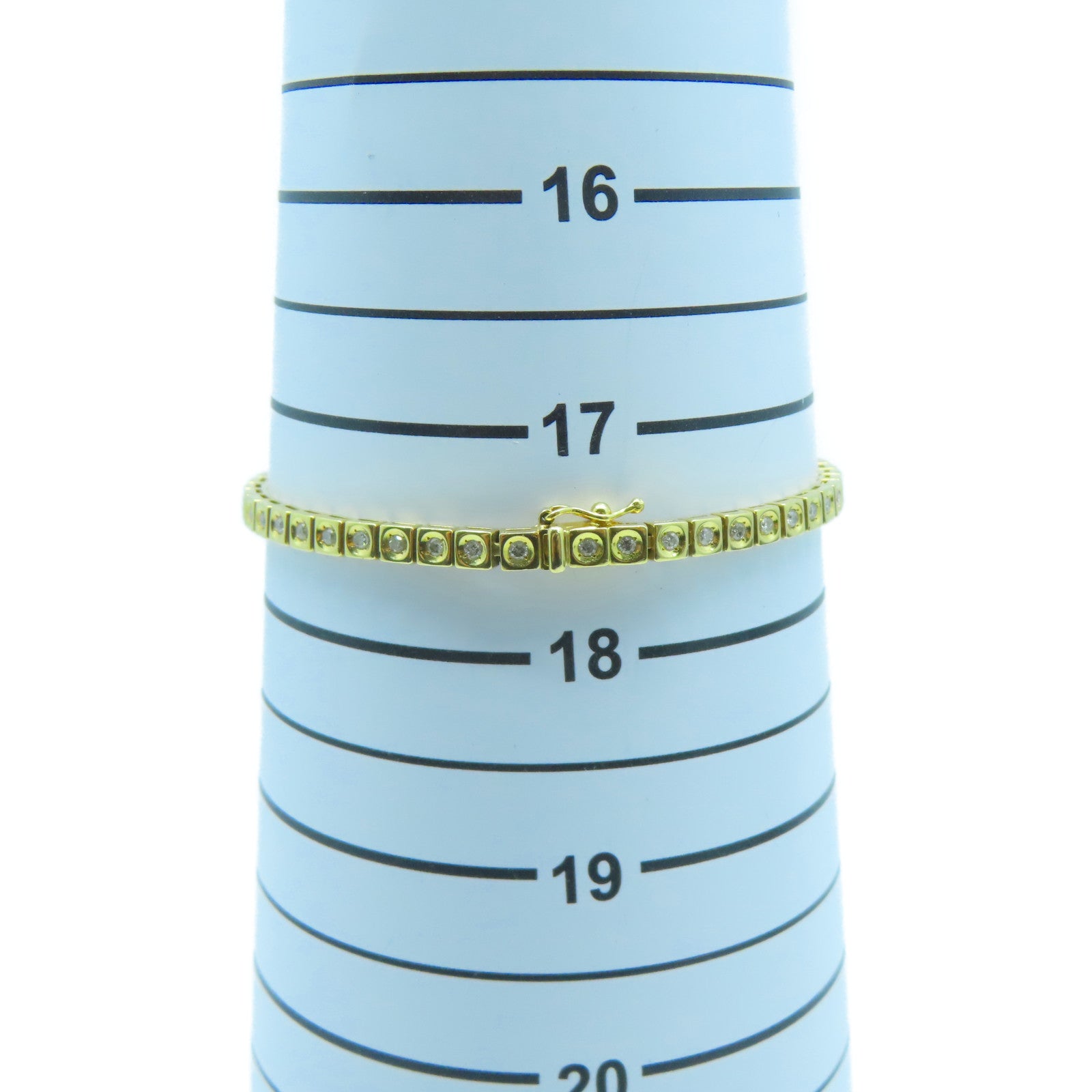 JEWELRY 18K黃金Diamond Bracelet 11.3g鑽石手鏈金色