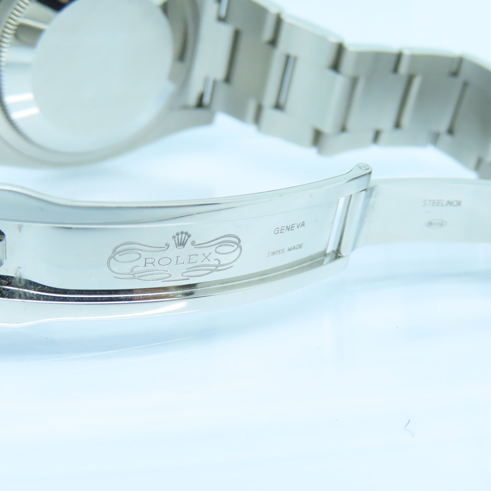 ROLEX Oyster Perpetual不鏽鋼手錶自動機芯黒色