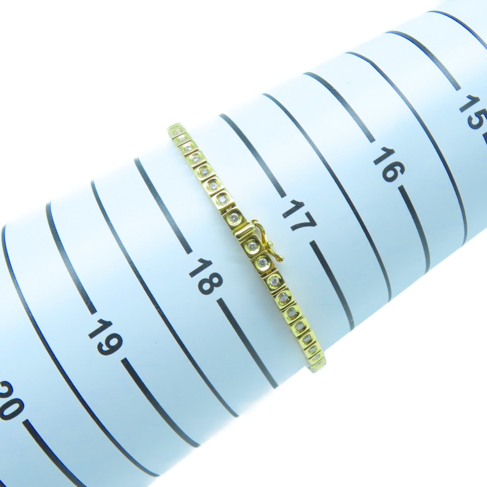 JEWELRY 18K黃金Diamond Bracelet 11.3g鑽石手鏈金色