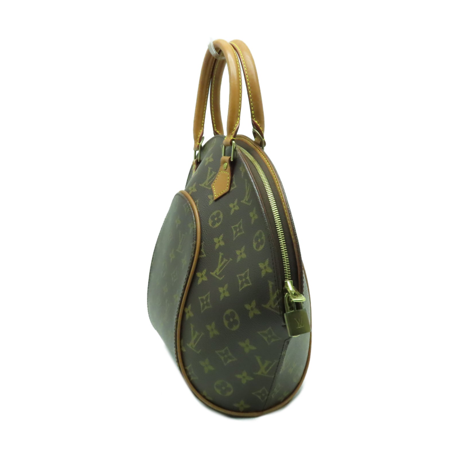 LOUIS VUITTON Monogram Elipse MM金扣手挽袋啡色