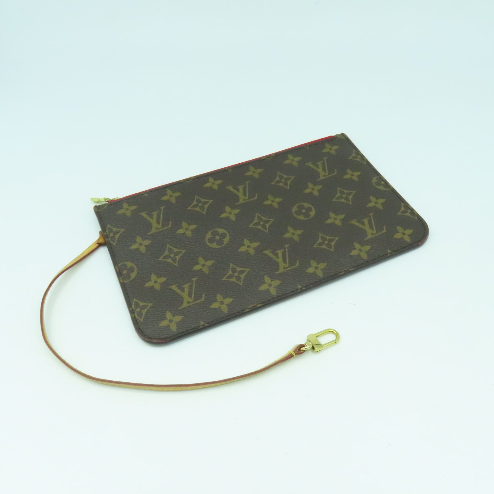 LOUIS VUITTON Monogram Neverfull MM金扣肩背袋啡色