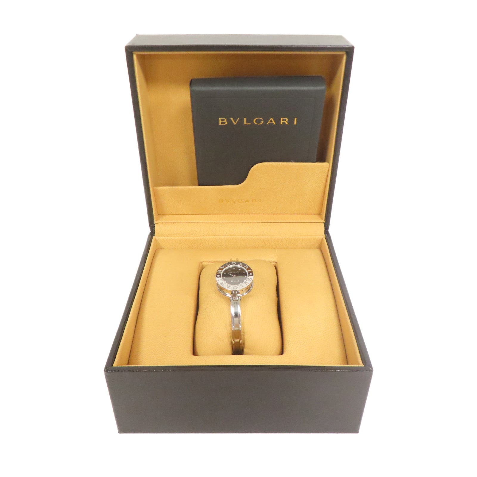 BVLGARI 不鏽鋼B-zero1手錶黑色#16.25cm