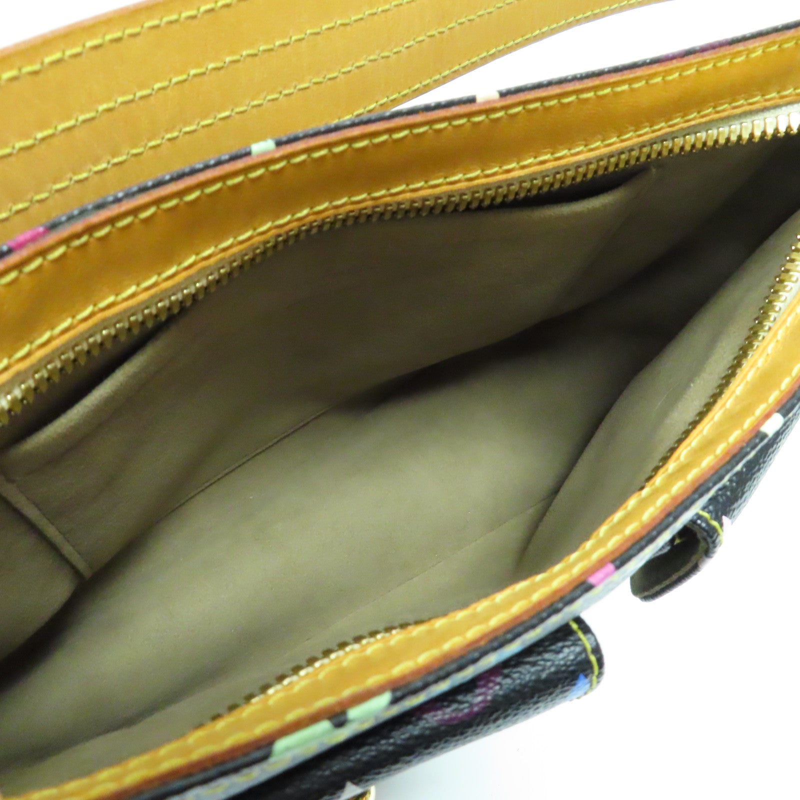 LOUIS VUITTON Monogram Multicolore Lodge PM金扣肩背袋黑色/啡色