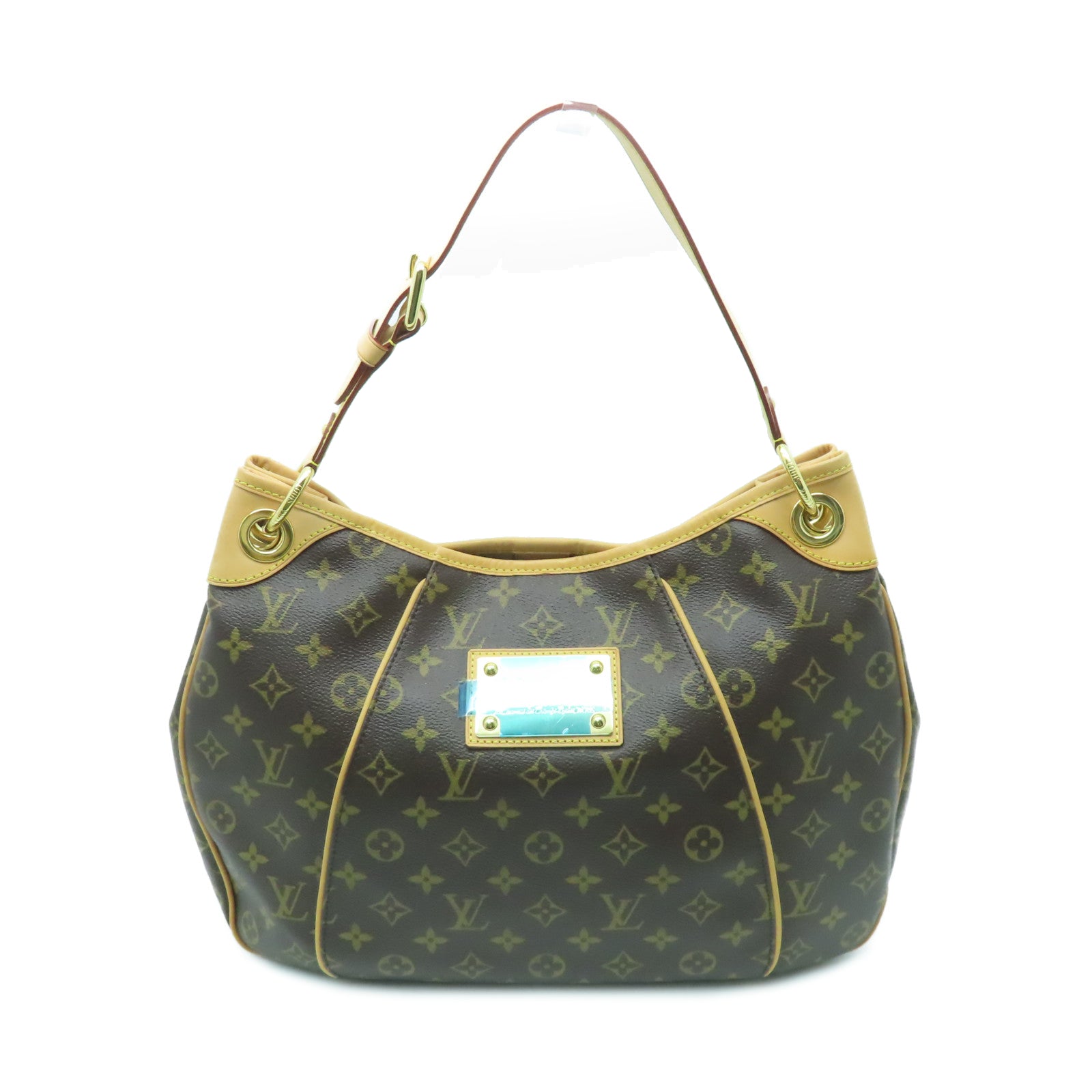 LOUIS VUITTON Monogram Galliera PM金扣肩背袋啡色