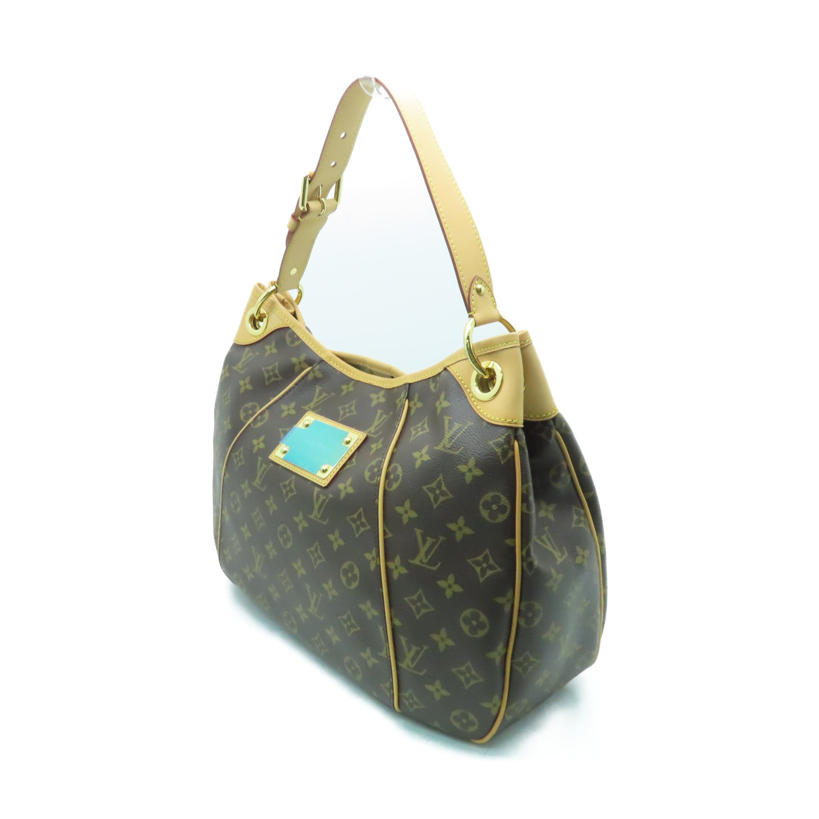 LOUIS VUITTON Monogram Galliera PM金扣肩背袋啡色