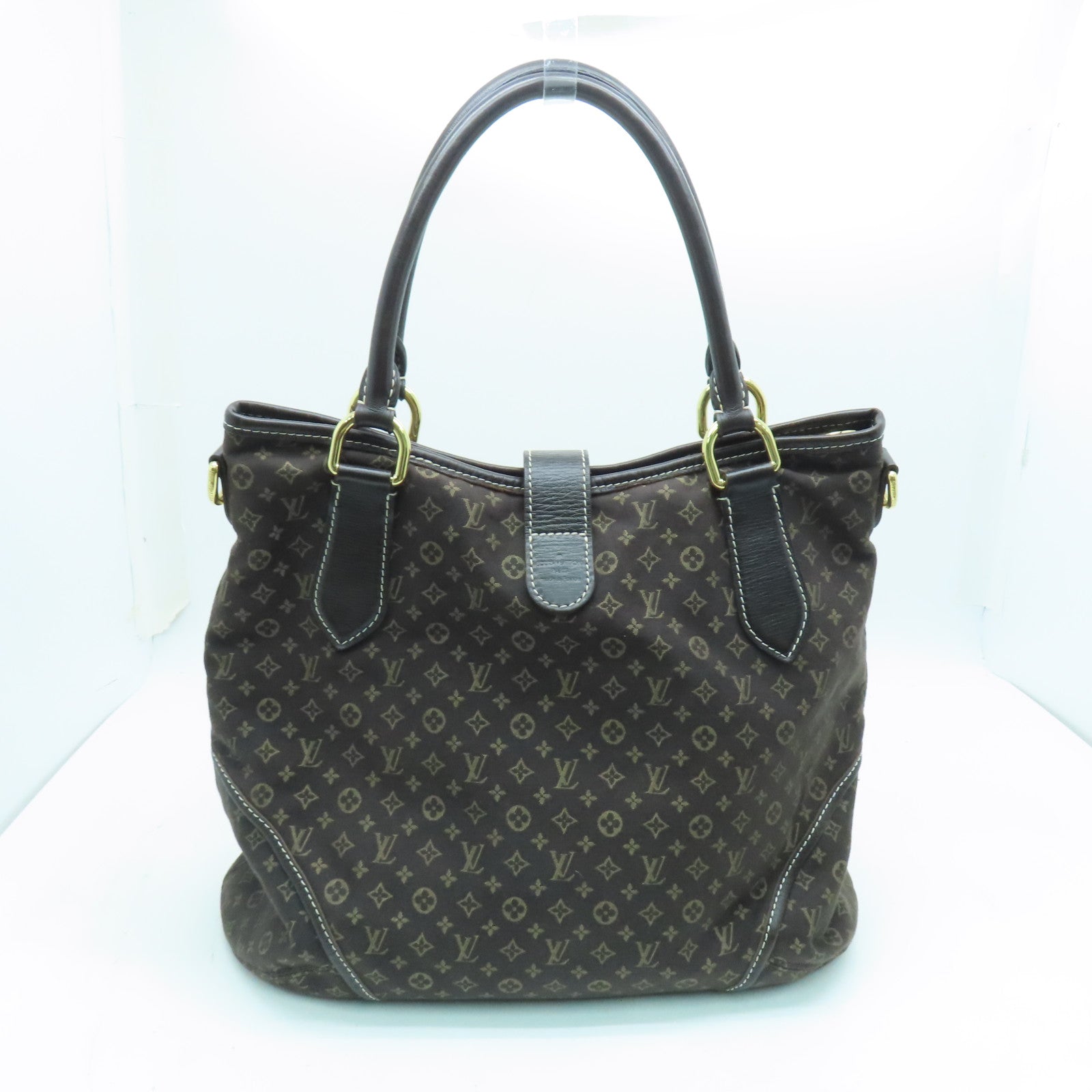 LOUIS VUITTON Monogram Mini Lin Shoulder Bag金扣肩背袋啡色