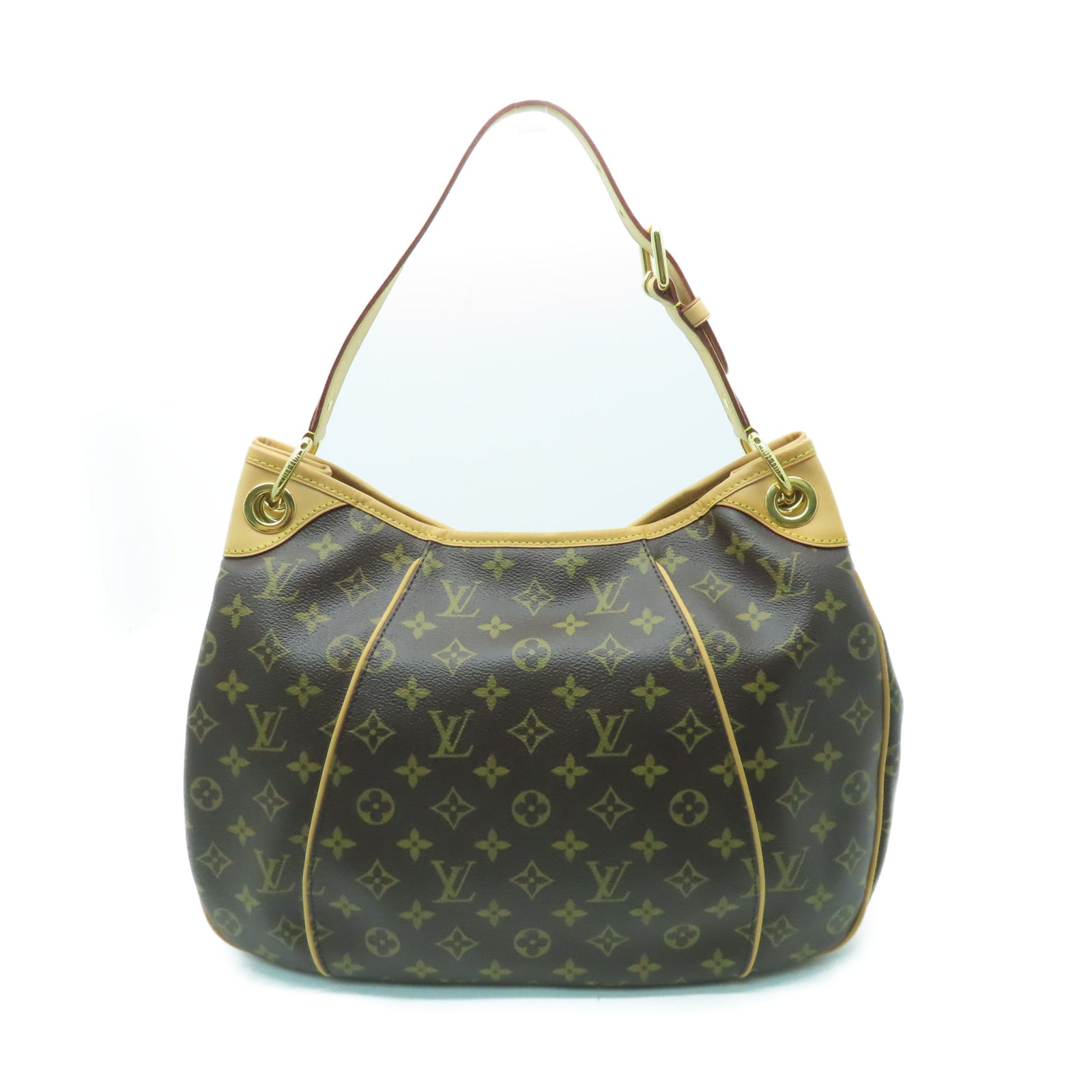LOUIS VUITTON Monogram Galliera PM金扣肩背袋啡色