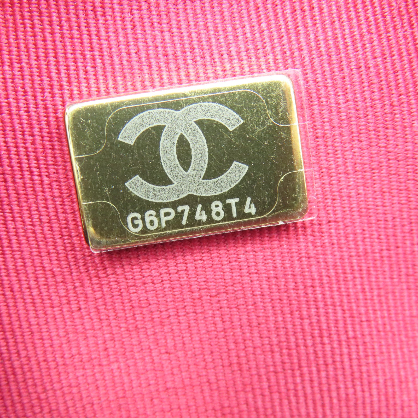 CHANEL 菱格羊皮皮革Pearl Chain Shoulder金扣鏈帶肩背袋黑色