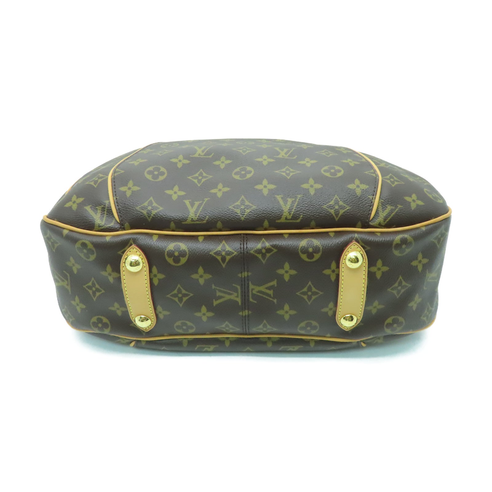 LOUIS VUITTON Monogram Galliera PM金扣肩背袋啡色