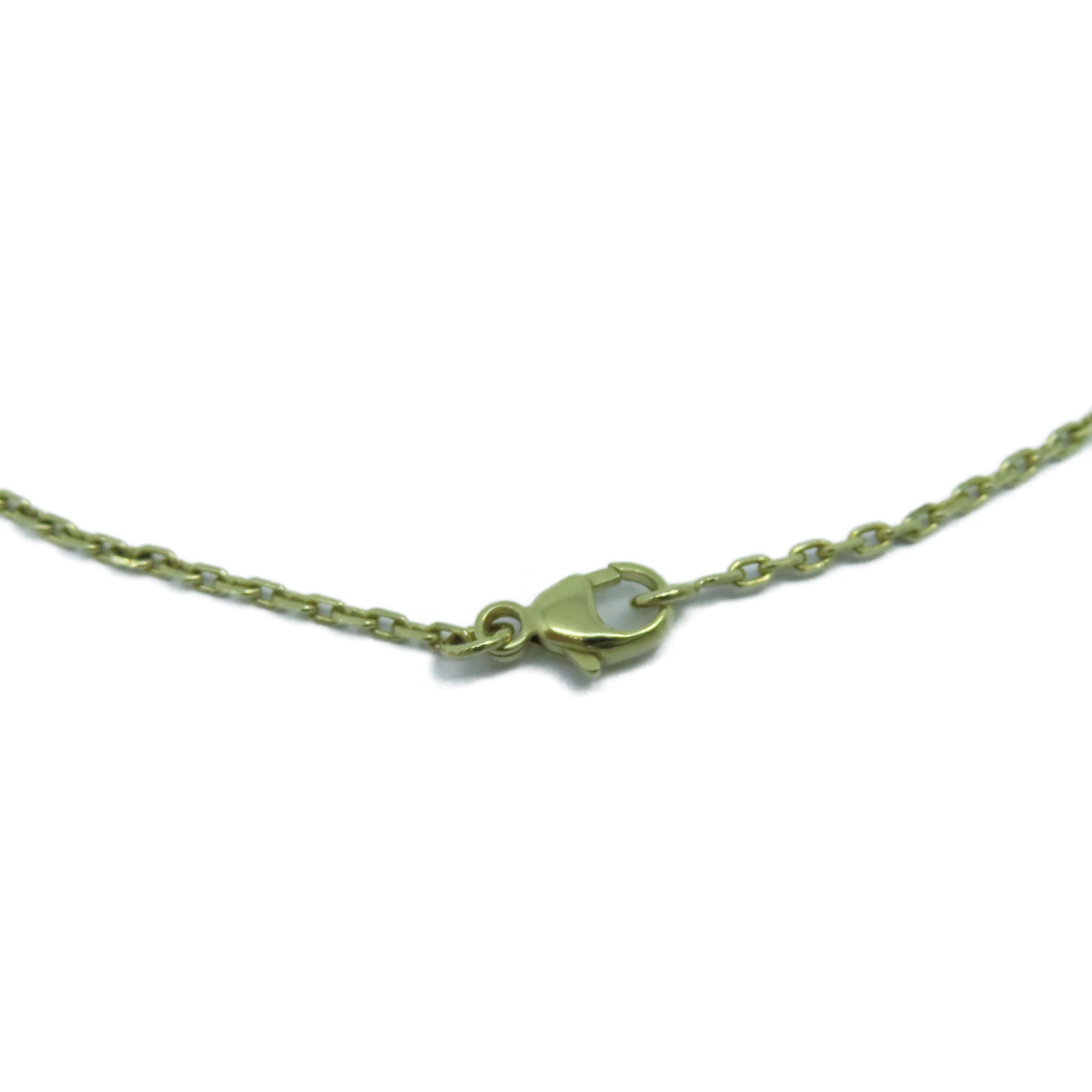 HERMES 金屬Amulette Maroquinier Pendant金扣項鍊啡色/金色