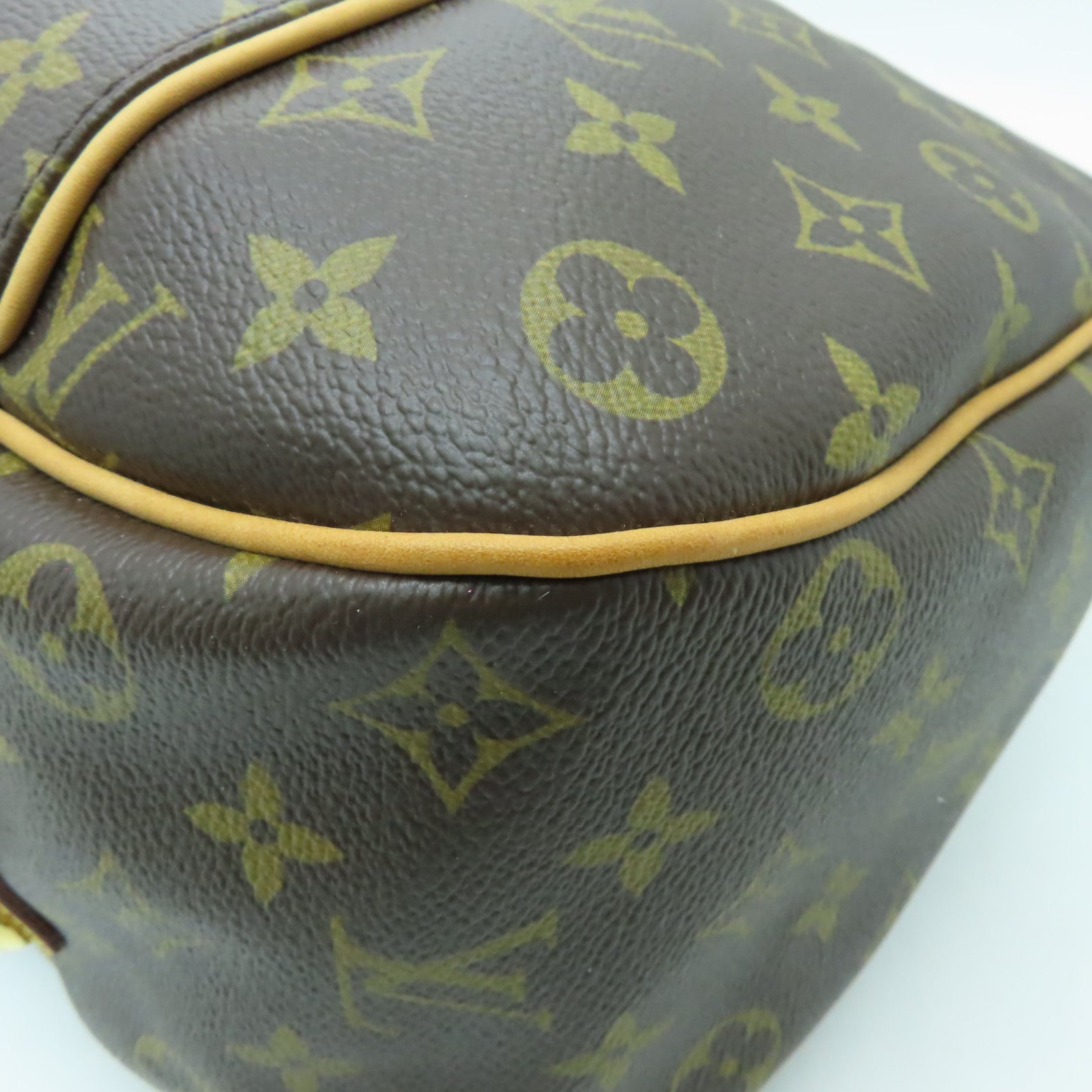 LOUIS VUITTON Monogram Galliera PM金扣肩背袋啡色