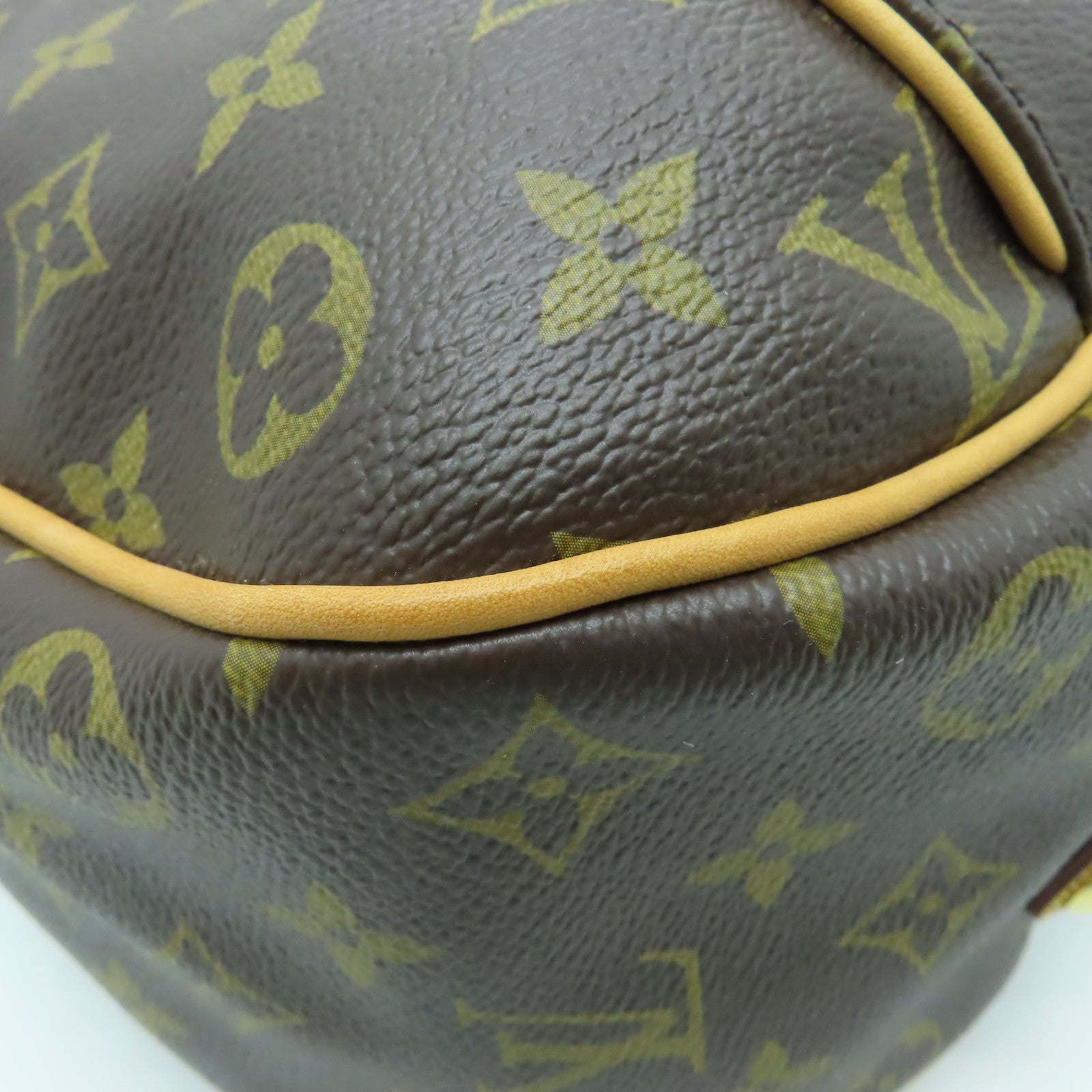 LOUIS VUITTON Monogram Galliera PM金扣肩背袋啡色