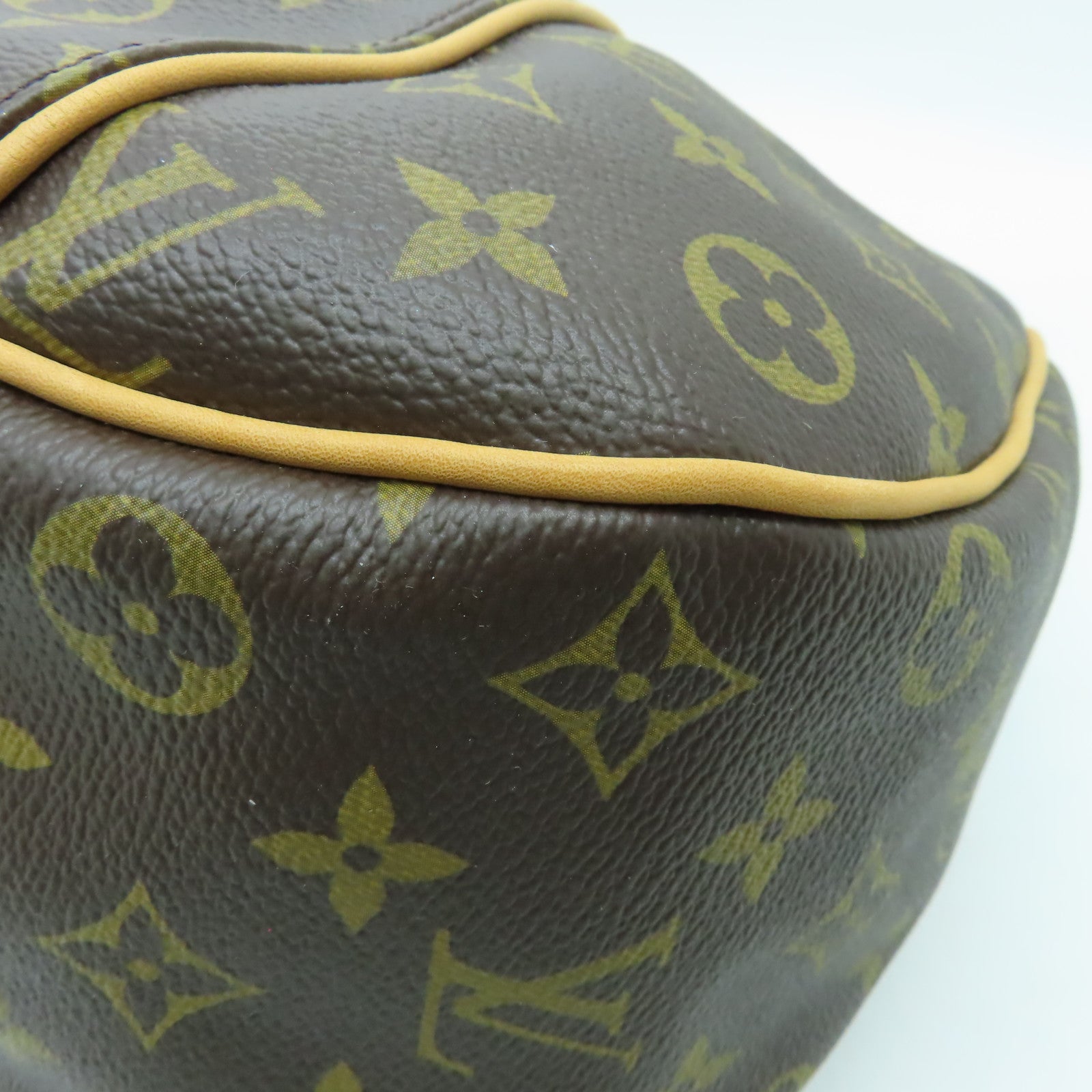 LOUIS VUITTON Monogram Galliera PM金扣肩背袋啡色