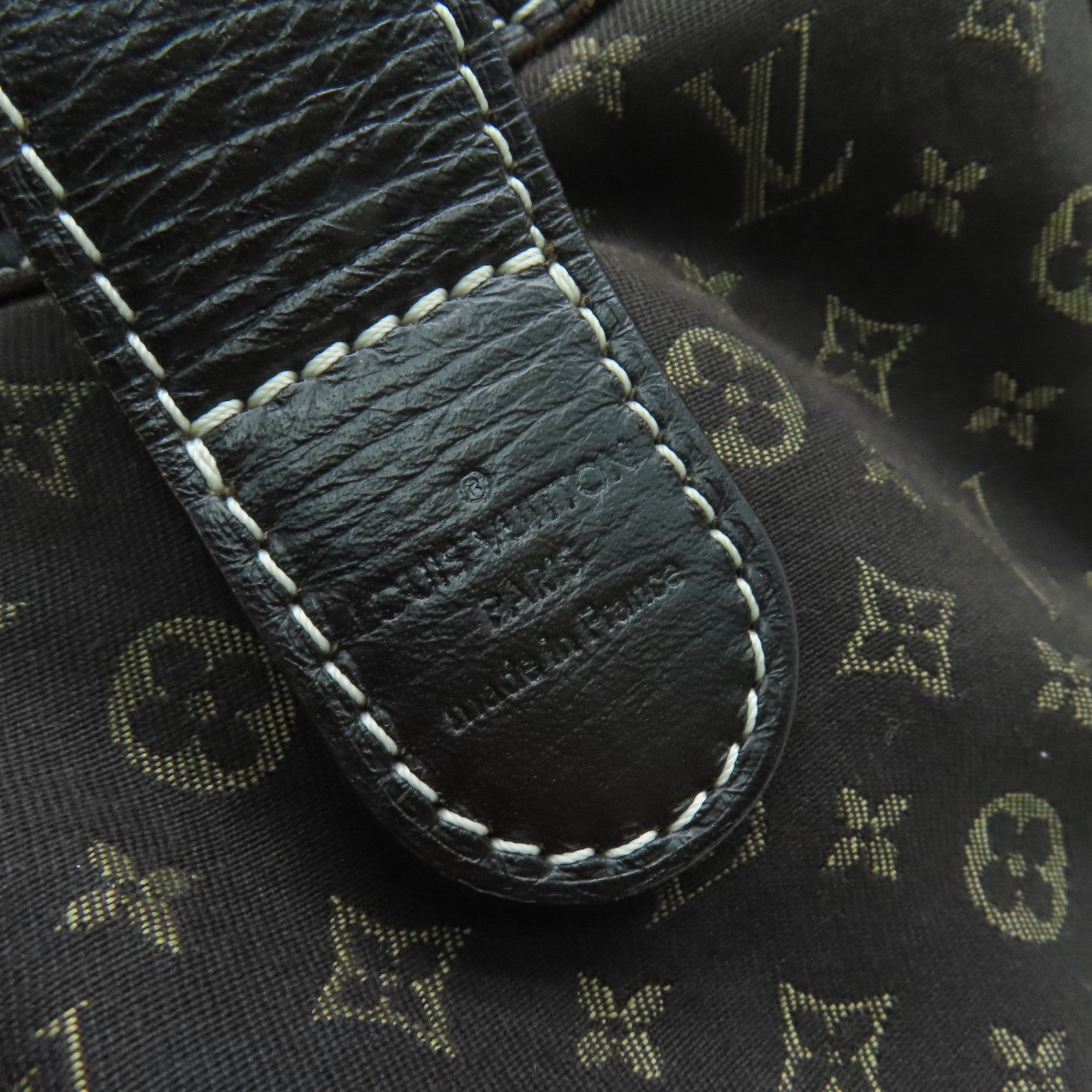 LOUIS VUITTON Monogram Mini Lin Shoulder Bag金扣肩背袋啡色