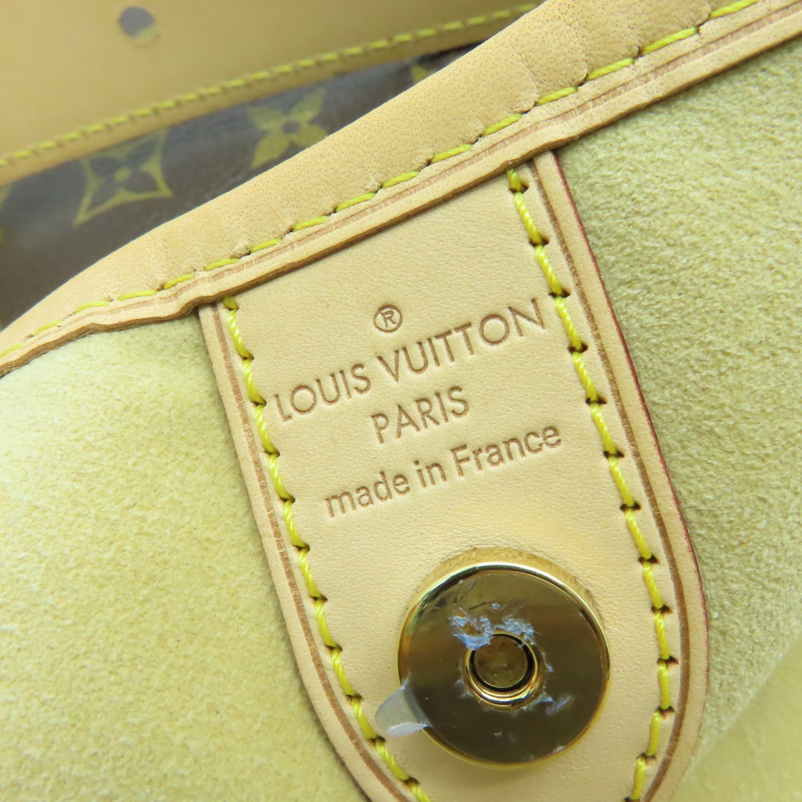 LOUIS VUITTON Monogram Galliera PM金扣肩背袋啡色