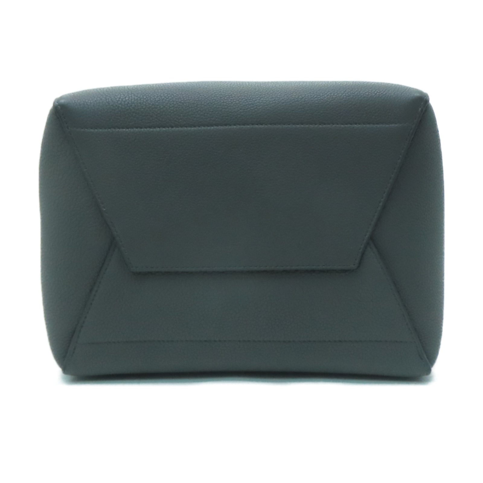 CELINE 牛皮皮革Sangle Bucket Bag金扣肩背袋灰色